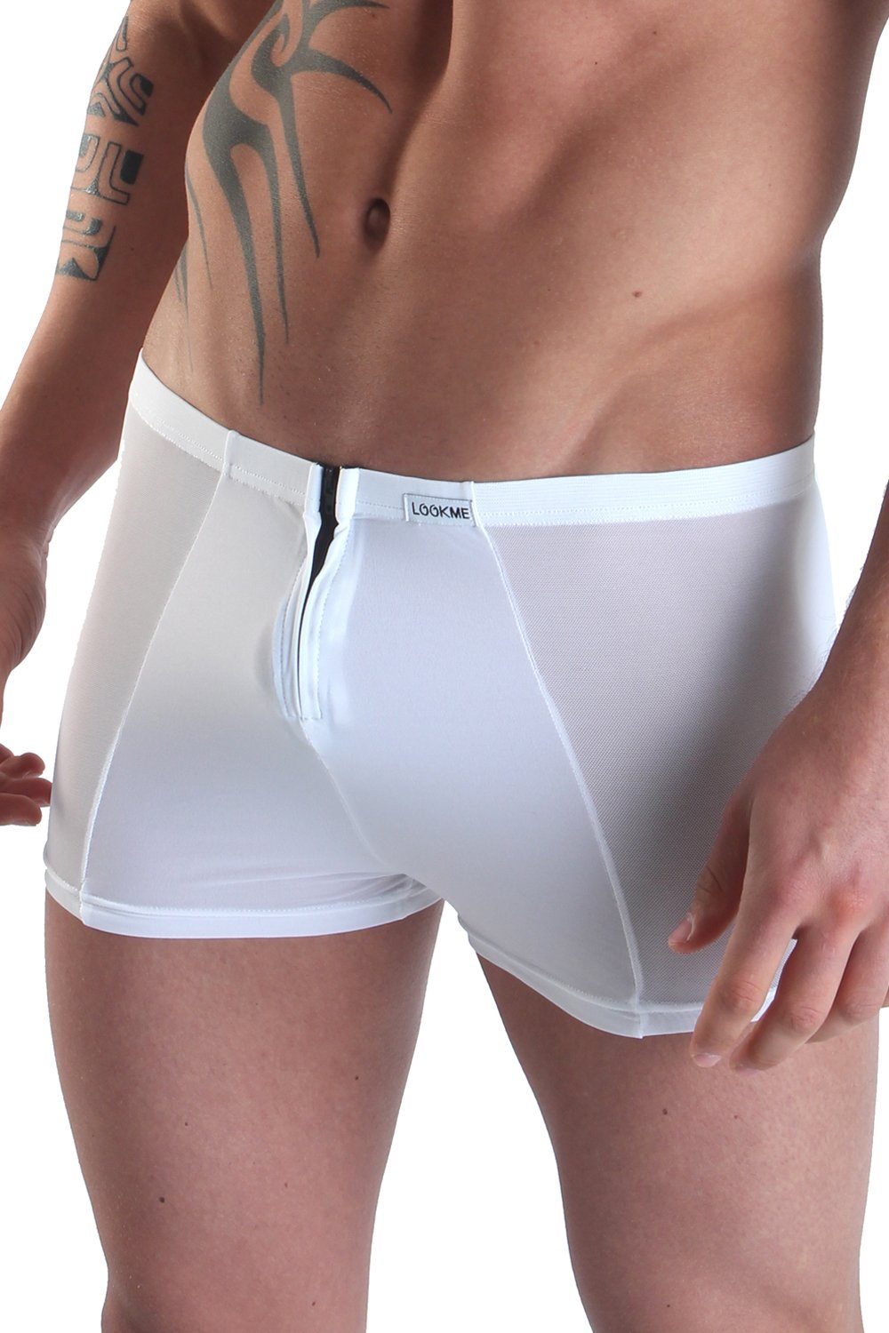 LOOK ME Boxershorts Herren-Shorts in weiß - M