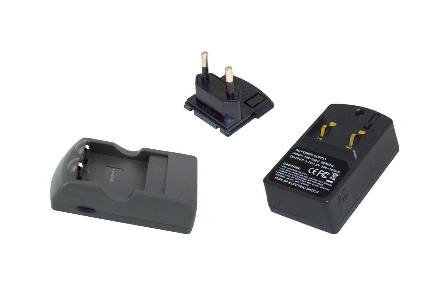 PowerSmart CBFR009EB Batterie-Ladegerät (für PANASONIC CR-P2, CR-P2S, CRP2P, DL223A, EL223AP, K223LA und 1 pc RCRP2 akku)
