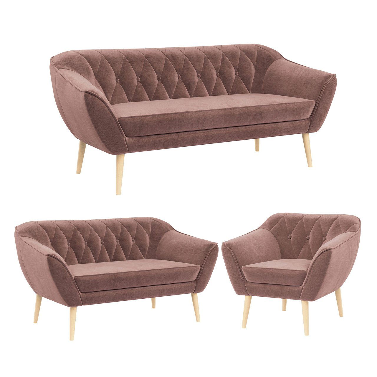 MKS MÖBEL Sofa PIRS 3 2 günstig online kaufen