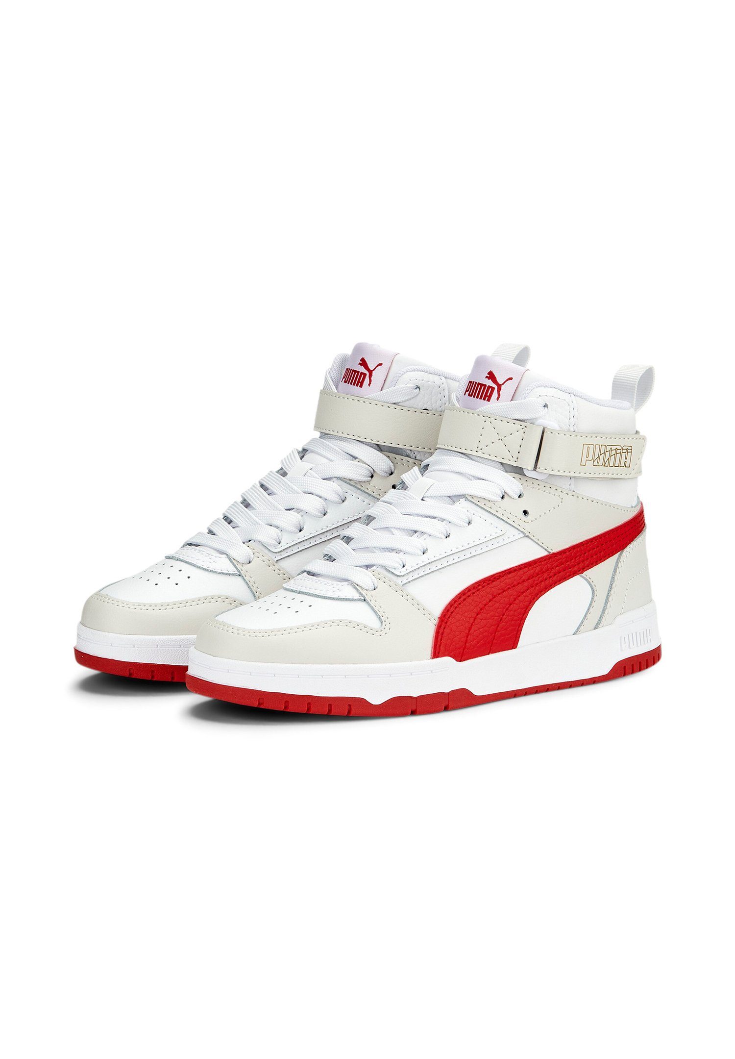 Puma White-Red-Grey-Gold