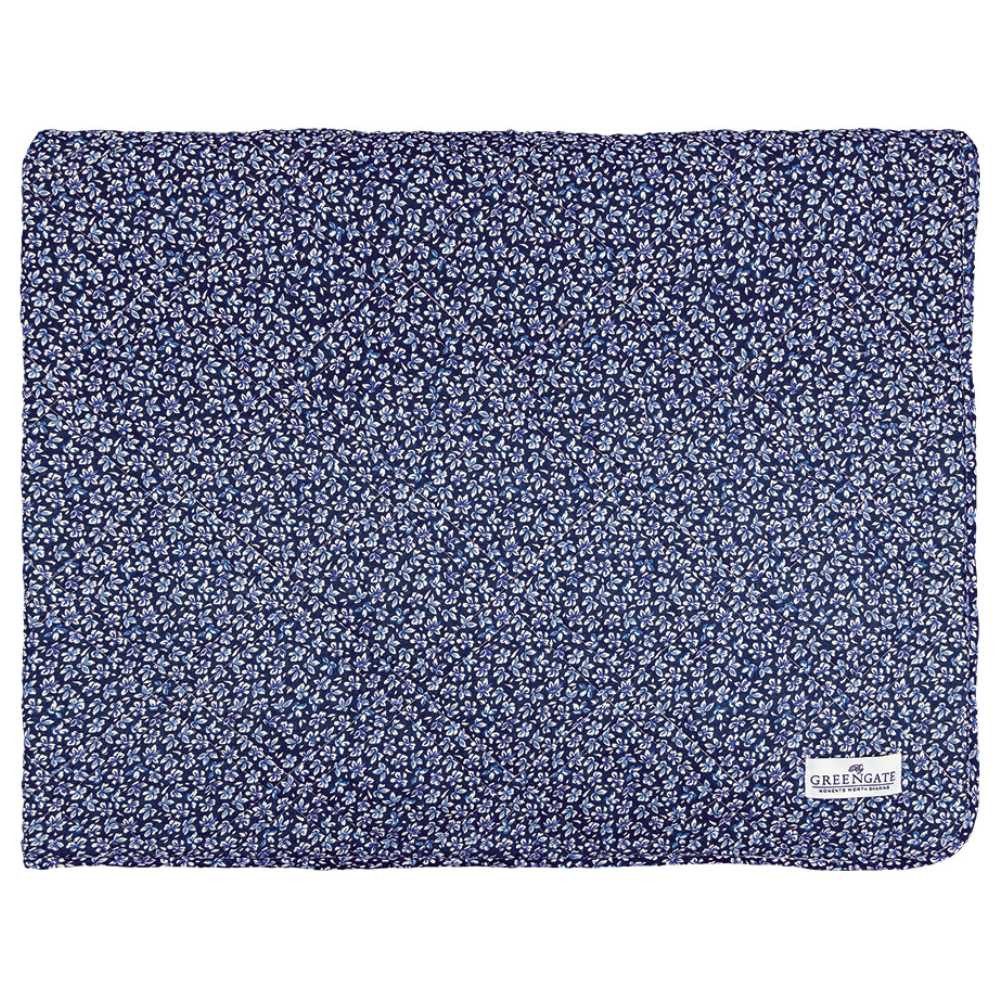 Wohndecke Greengate Quilt DAHLA Weiß Blau 140x220, Greengate