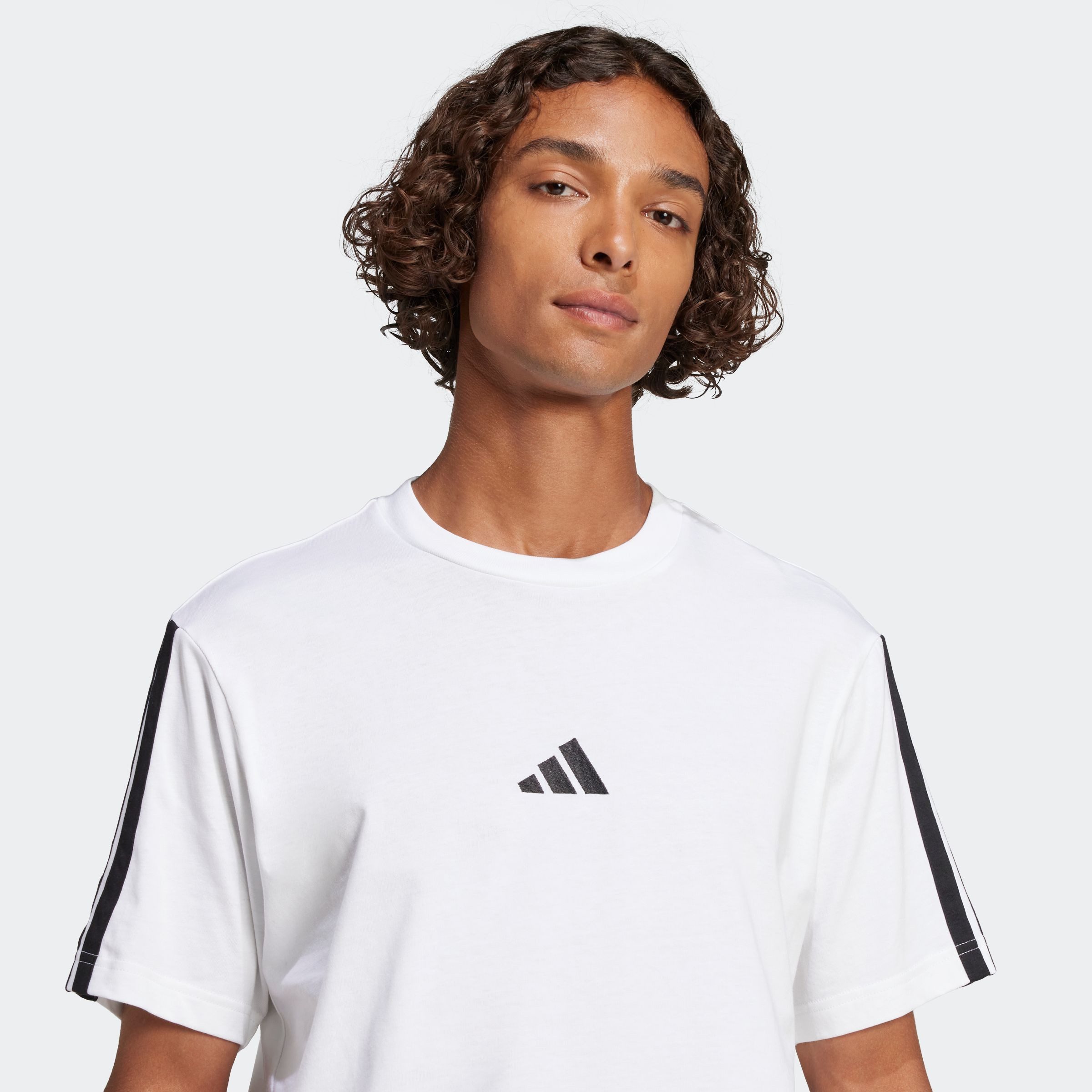 adidas Sportswear T-Shirt M 3S SJ T B sportlicher Stil, mit 3-Streifen-Design, aufgesticktes Logo