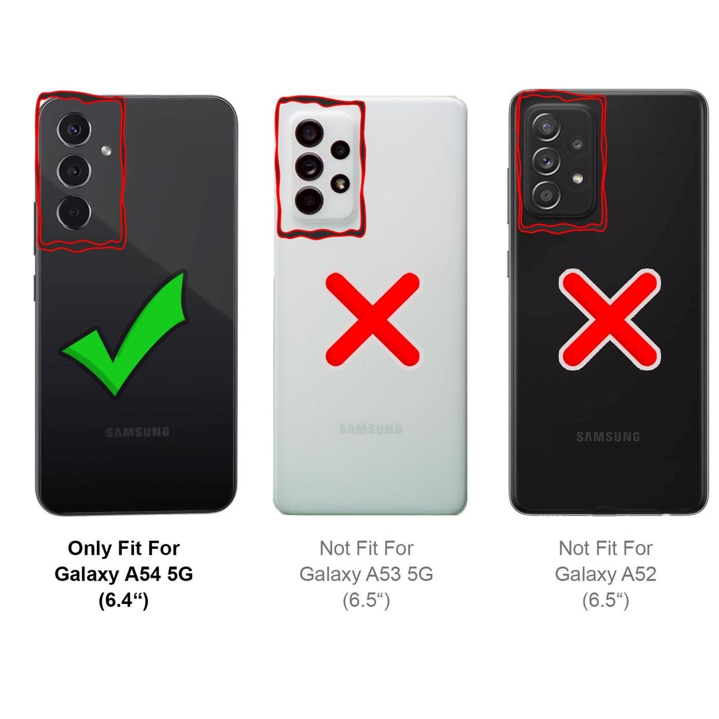 CoolGadget Handyhülle Magnet Case Handy Tasche für Samsung Galaxy A54 5G 6,4 Zoll, Hülle Klapphülle Ultra Slim Flip Cover für Samsung A54 5G Schutzhülle