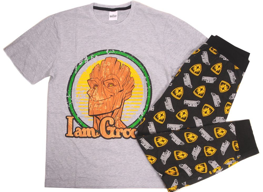 Pyjama Schlafanzug 2Tlg Hose und Shirt in verschiedenen Größen S M L XL aus reiner Baumwolle