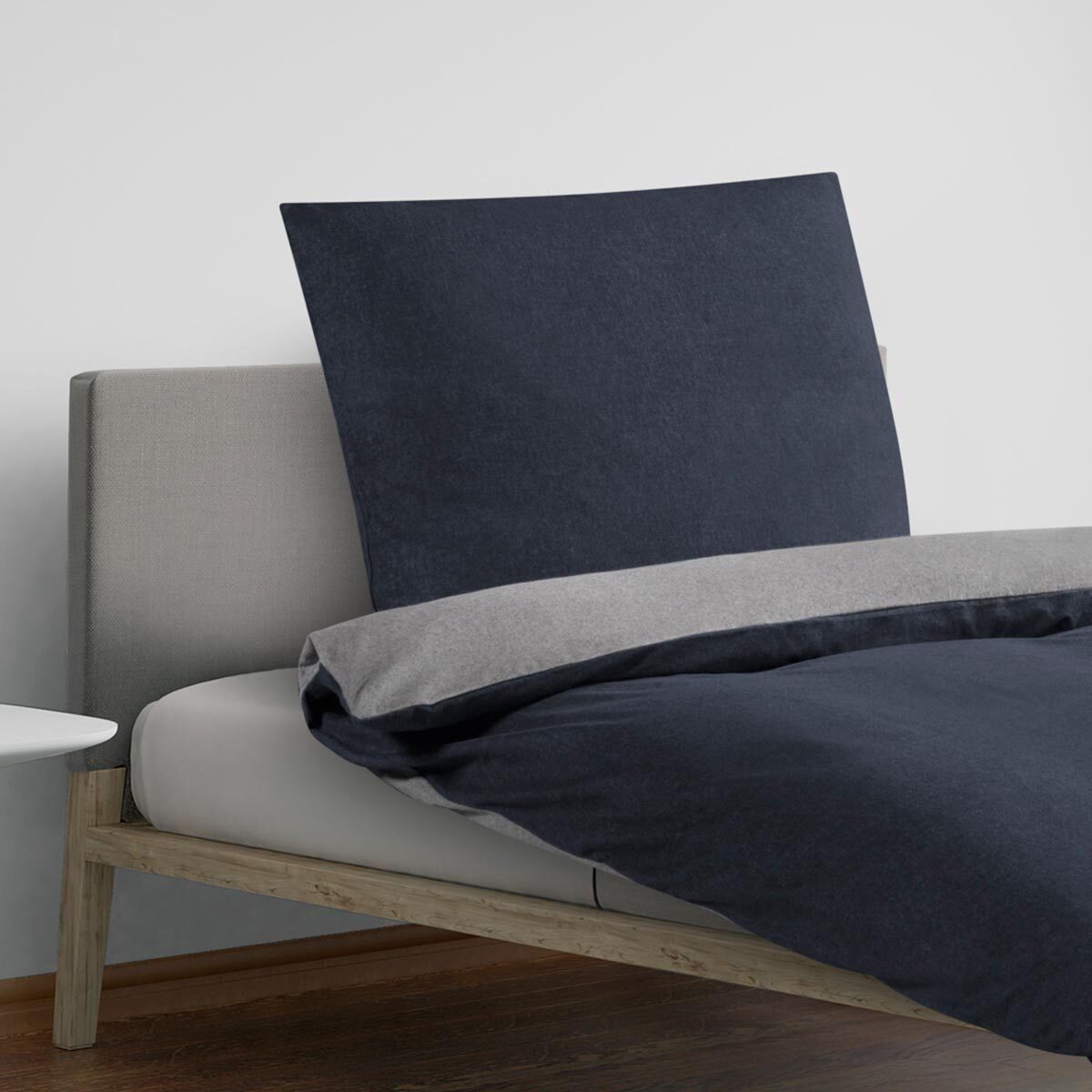 TRAUMSCHLAF Bettwäsche Uni Melange, Flanell, 2 günstig online kaufen