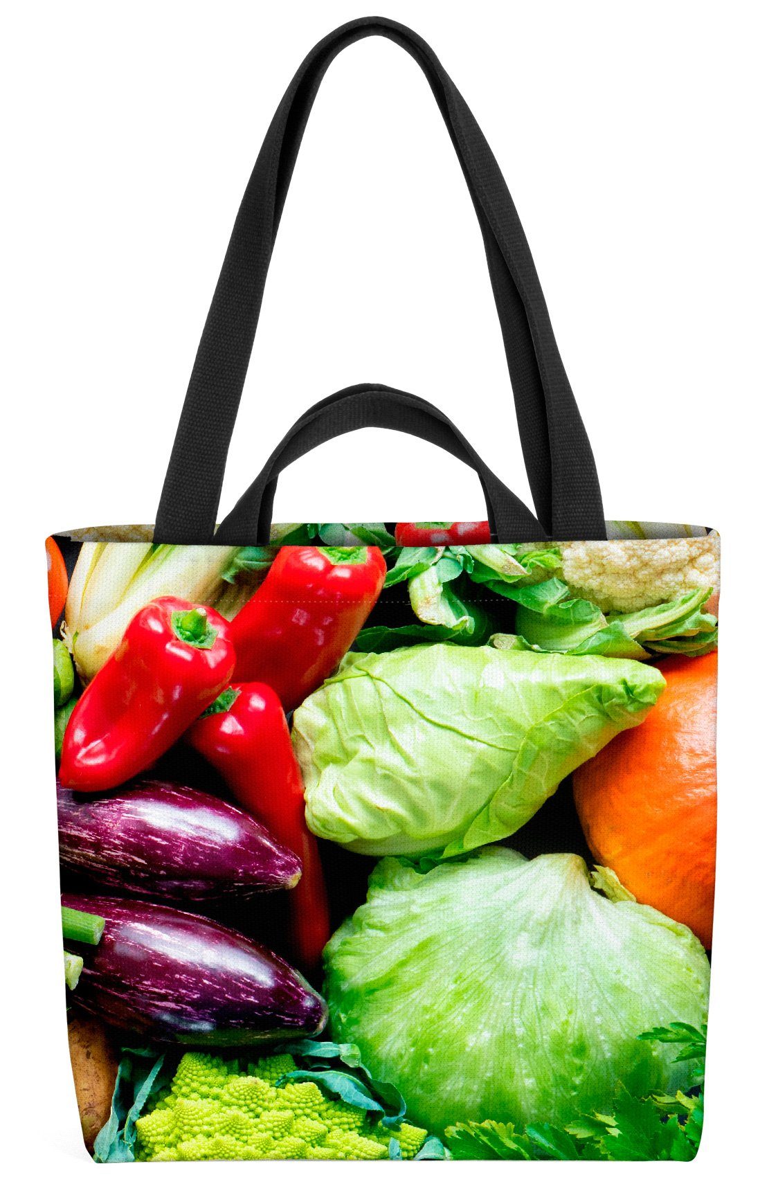 VOID Henkeltasche (1-tlg), Gemüse Garten Vegan Gemüse Garten Vegan Vegetarisch Küche Essen Koche