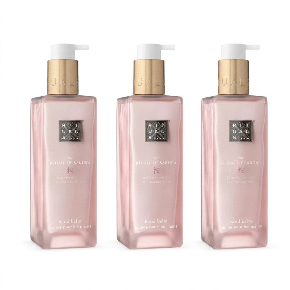 Rituals Handbalsam RITUALS The Ritual of Sakura Hand Balm 3er Set, 1-tlg., Vorteilspack für die tägliche Handpflege