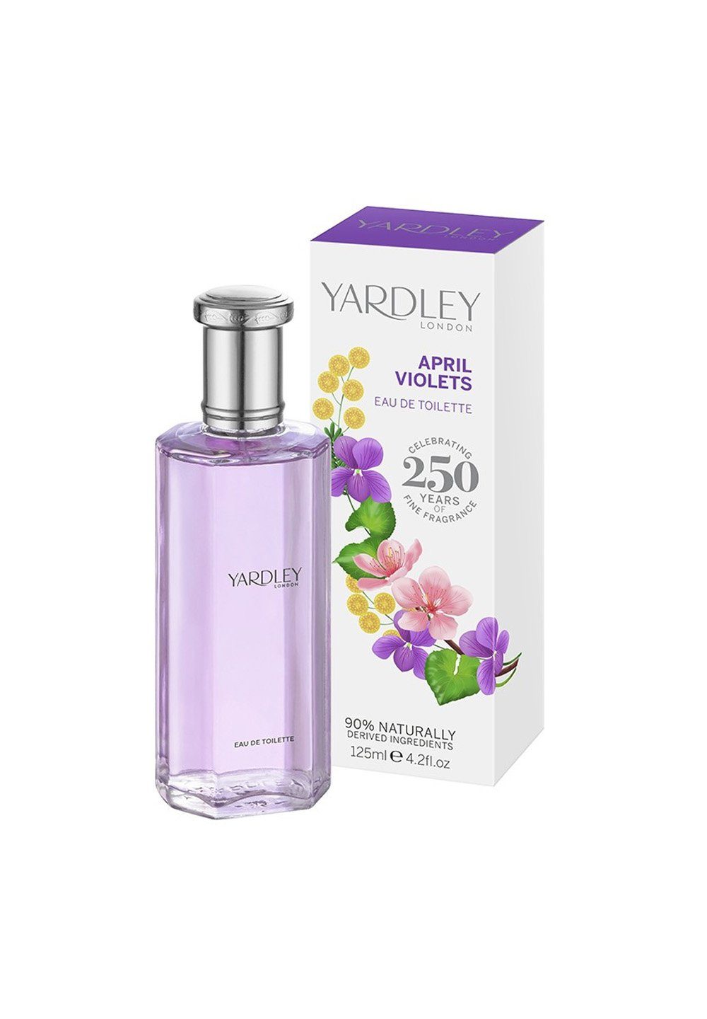 Yardley Eau de Toilette April Violets 125 ml, 1-tlg., Eau de Toilette 125 ml