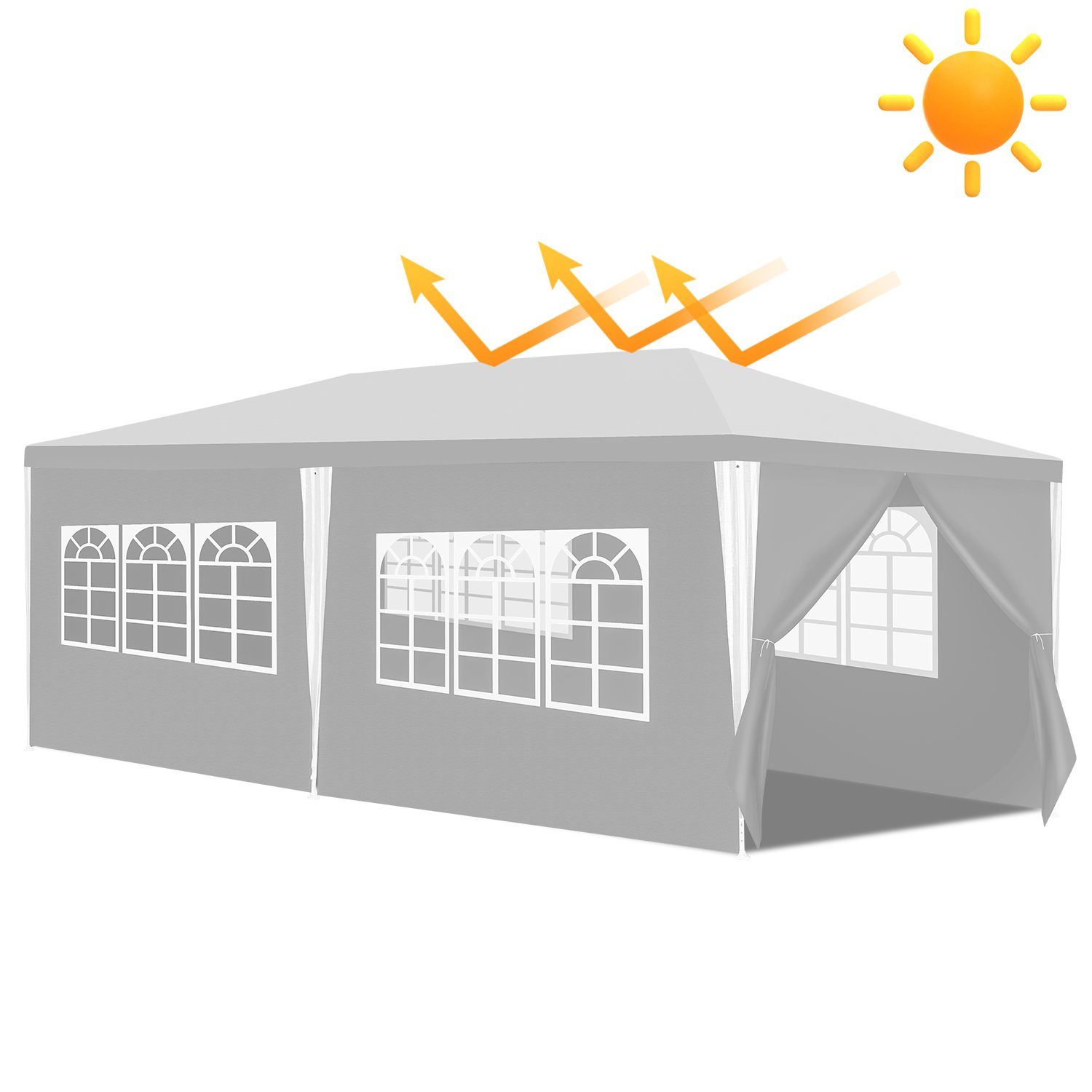 Clanmacy Pavillon Pavillon Partyzelt Gartenzelt Wasserdicht günstig online kaufen
