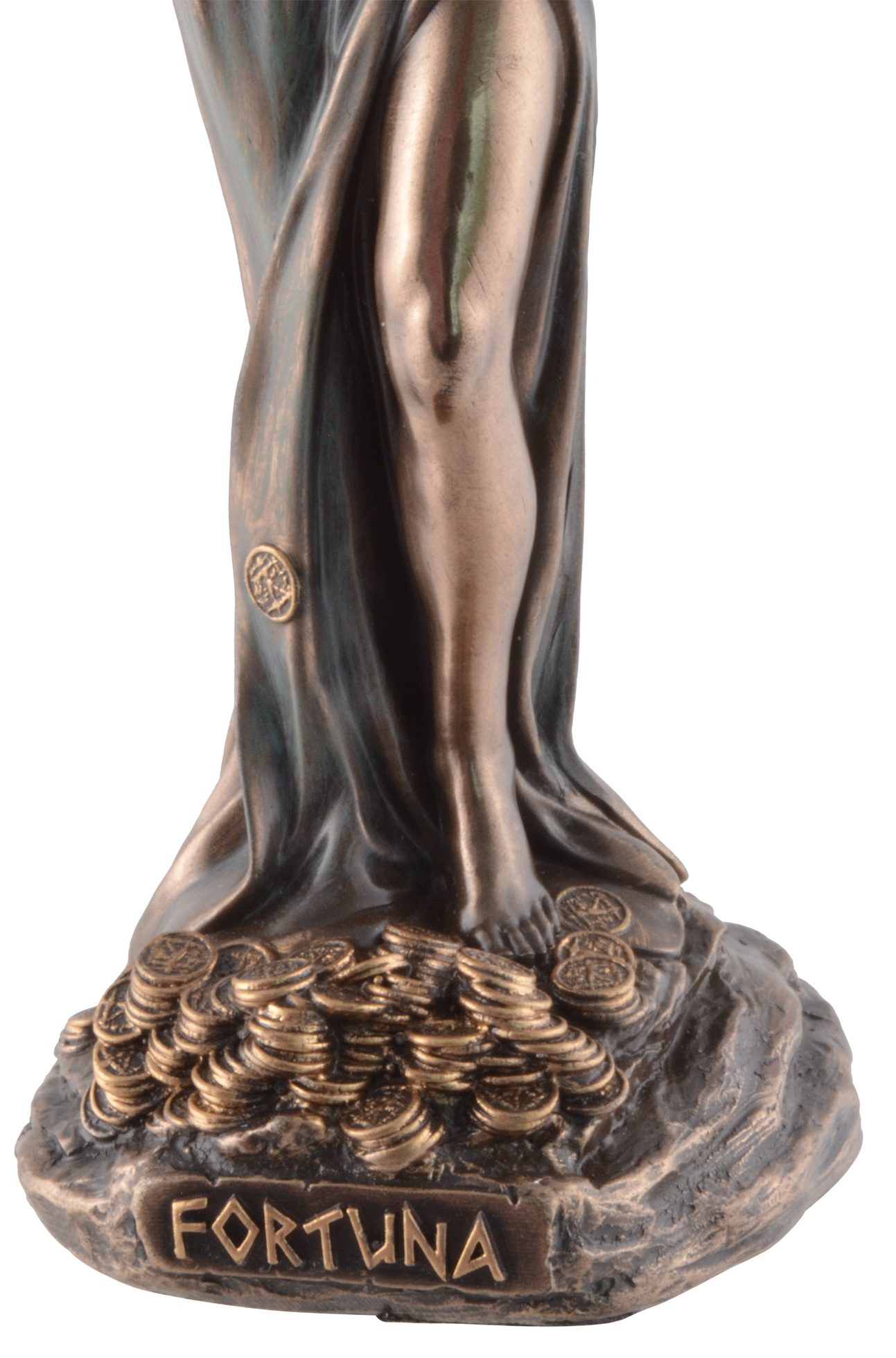 6x6x16 Römische Göttin Vogler Gmbh bronziert, Größe: Fortuna, ca. coloriert, L/B/H direct Veronesedesign, Dekofigur cm