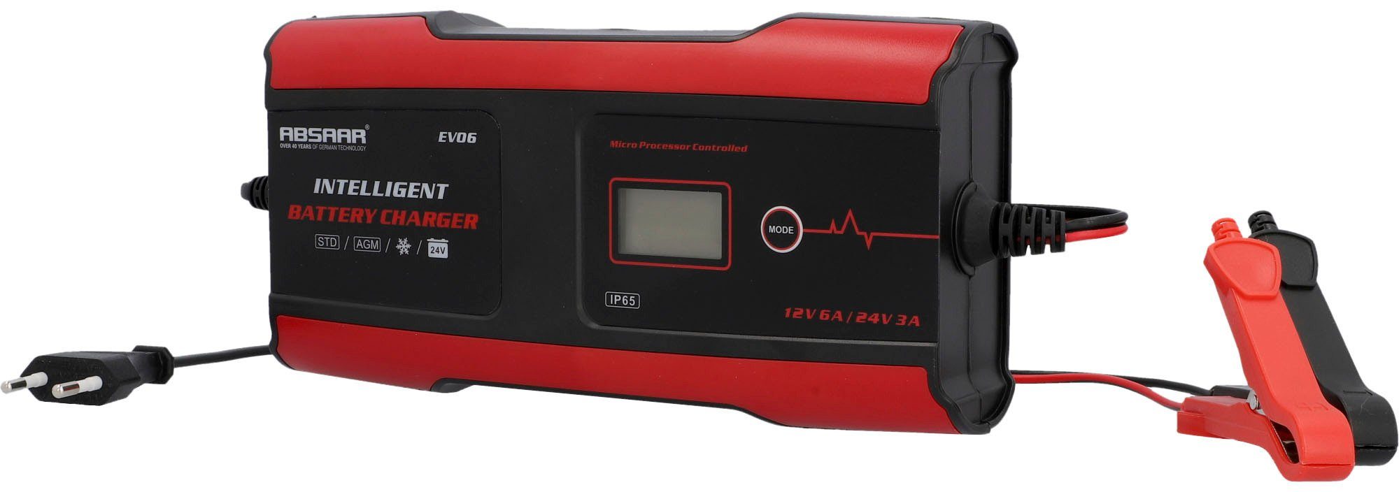 Absaar EVO 6.0 Batterie-Ladegerät (6000 mA, 12/24 V)