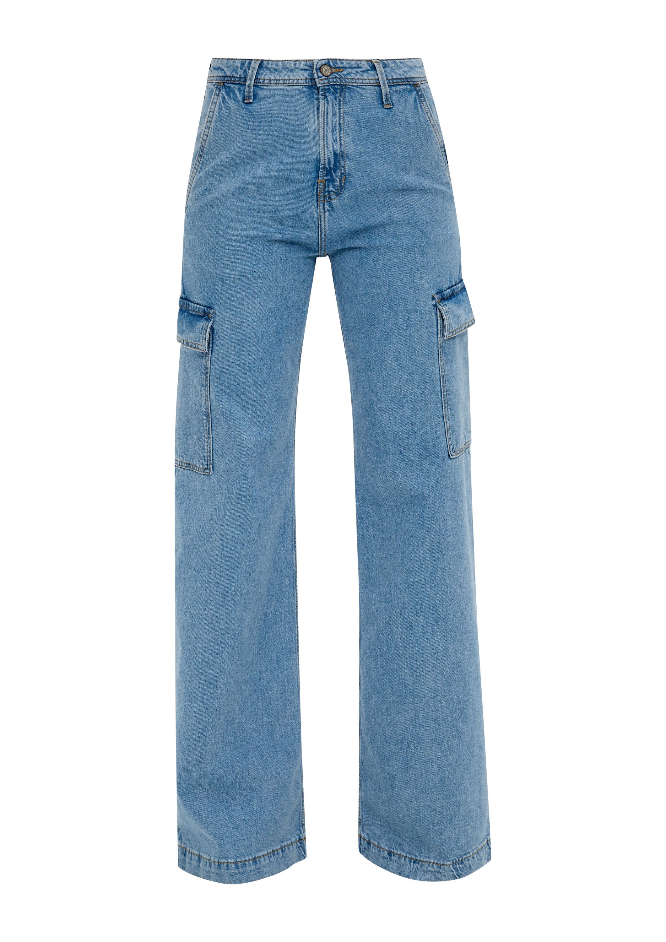 s.Oliver Weite Jeans Jeans-Hose SURI Jeans Suri / Mid Rise / Wide Leg / Car günstig online kaufen