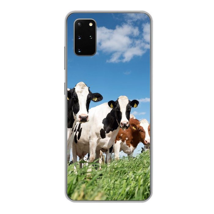 MuchoWow Handyhülle Kühe - Landleben - Weide - Natur - Tiere Phone Case Handyhülle Samsung Galaxy S20 Plus Silikon Schutzhülle