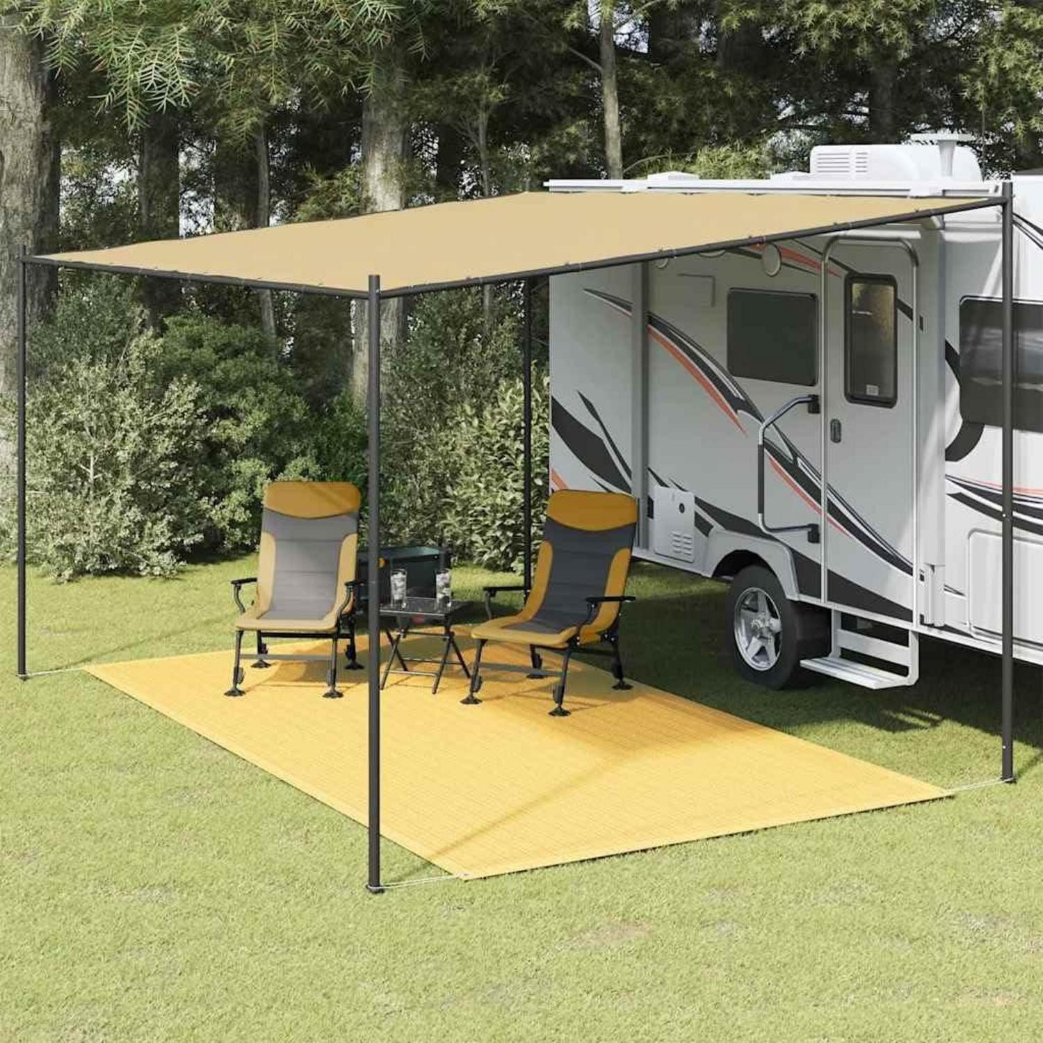 LuxusKollektion Zeltteppiche Zeltteppich Outdoor Beige 250x350, rechteckig, Höhe: 5 mm