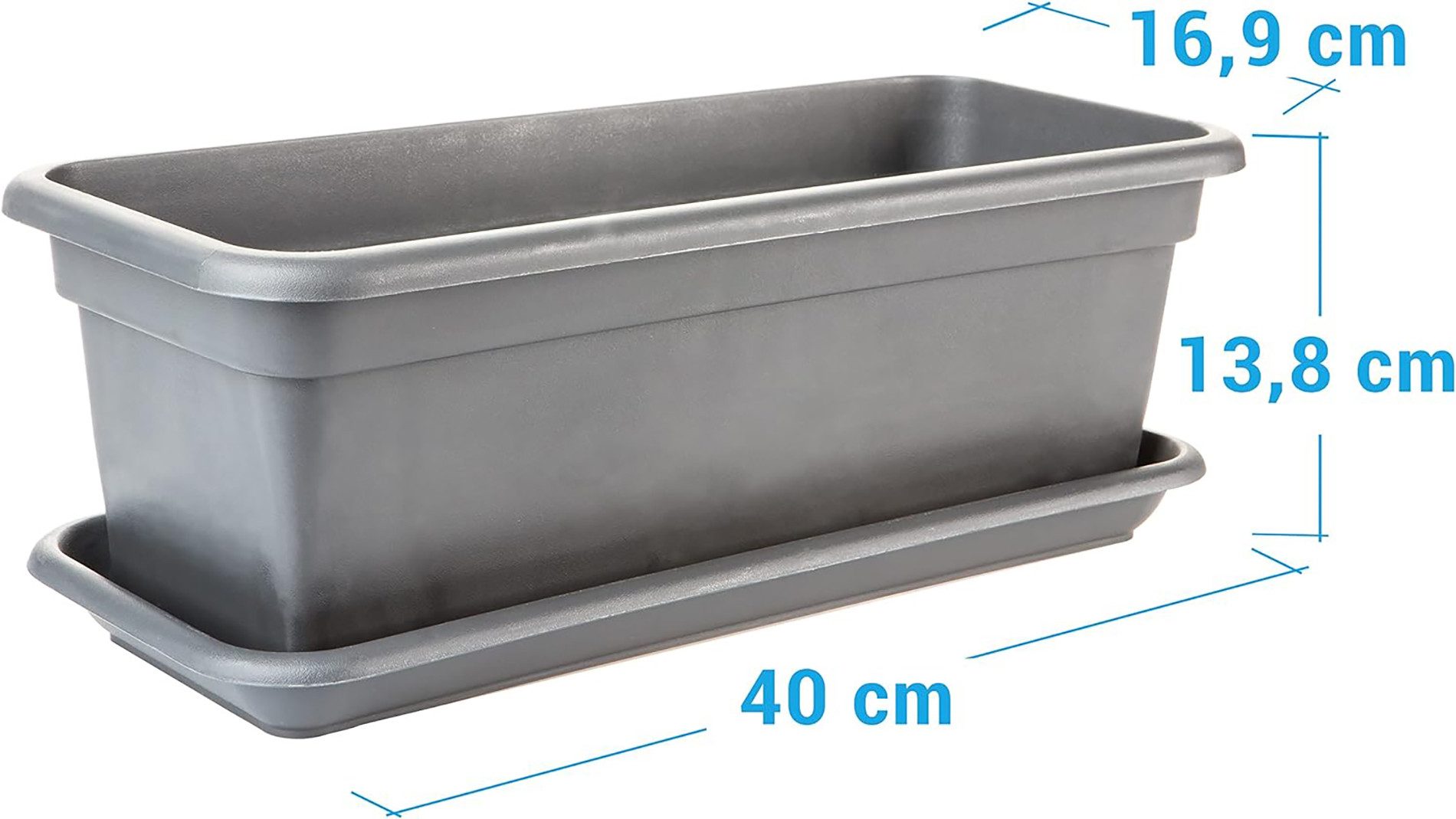 2friends Blumenkasten 3er-Pack Balkon Blumenkasten Set günstig online kaufen