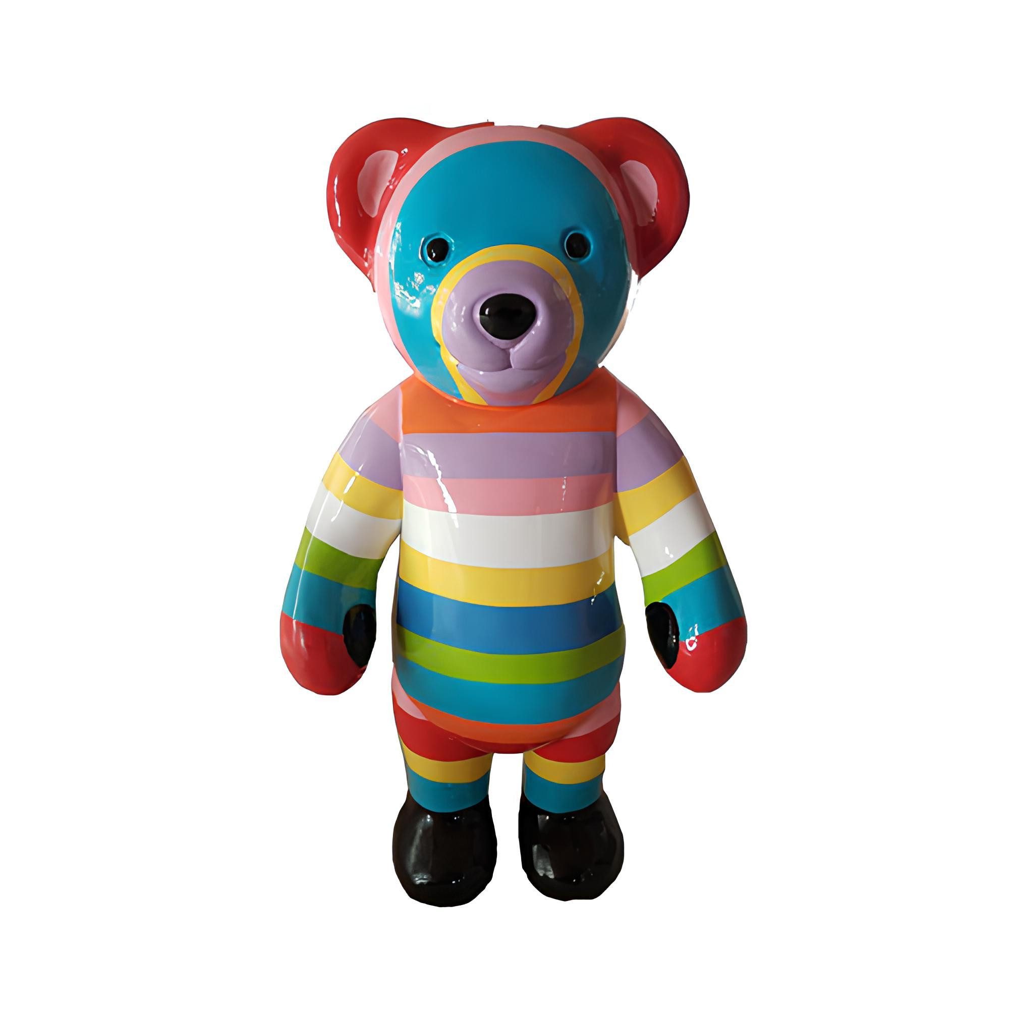 Xlmoebel Skulptur Dekorative abstrakte Teddy Figur aus hochwertigem Material (Skulptur A692-40cm), Hergestellt in Europa