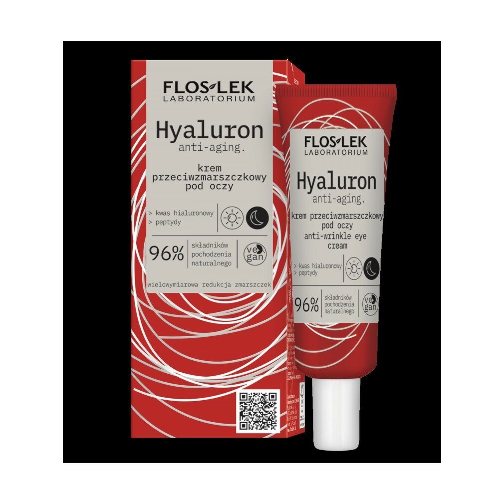 Floslek Tagescreme Hyaluron Anti-Falten Augencreme 30ml