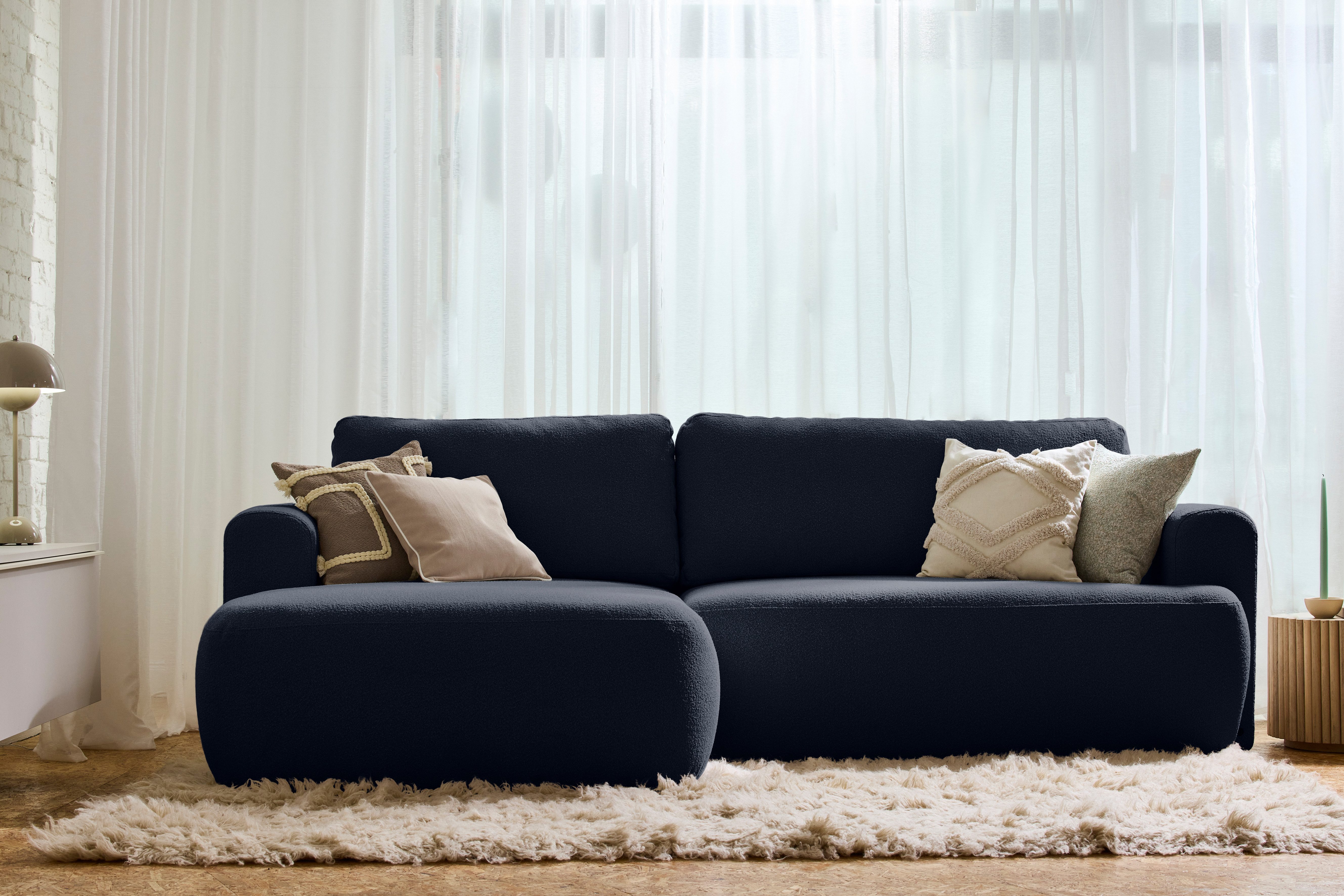 TOM TAILOR HOME Ecksofa SO SOFT – klare, organische Form und ausgewogener Sitzkomfort, 257 x 170 cm, wahlweise mit Schlaffunktion