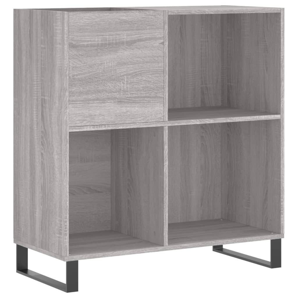 vidaXL Media-Regal Plattenschrank Grau Sonoma 84,5x38x89 günstig online kaufen