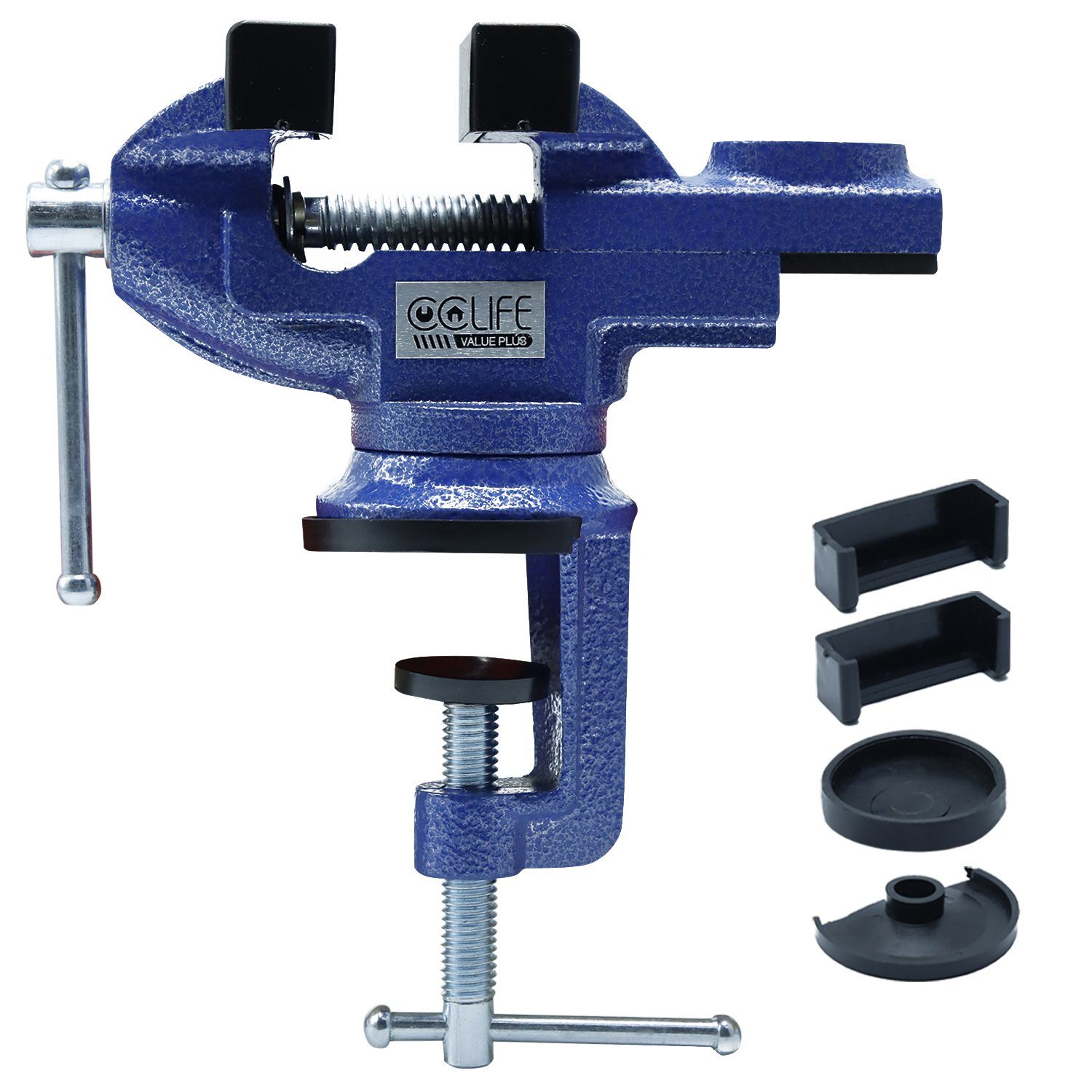 CCLIFE Schraubstock Schraubstock Drehbar 50/70mm Werkbankschraubstock günstig online kaufen