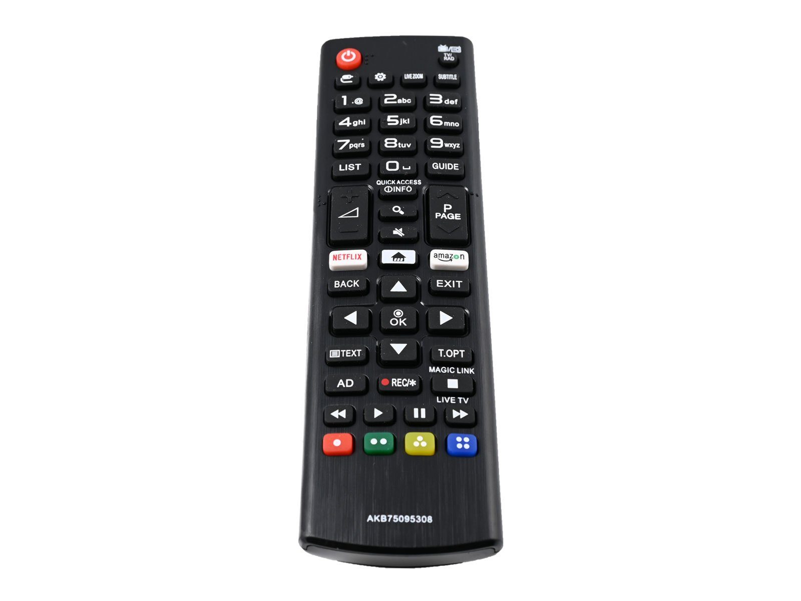 azurano Ersatz für LG AKB75095308 Universal-Smart-TV-Fernbedienung (Direkttasten für Netflix & Amazon Video)