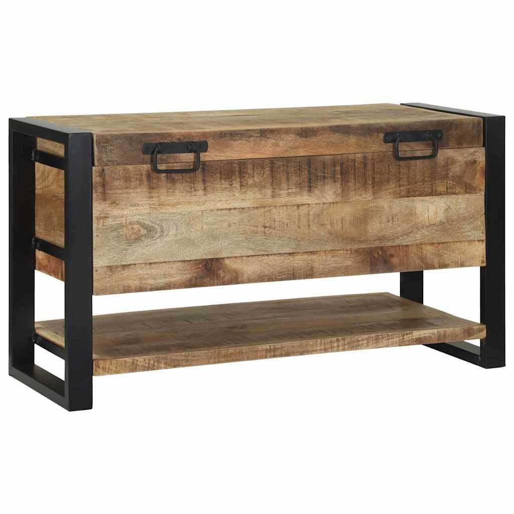 vidaXL Aufbewahrungsbox Aufbewahrungsbox Braun 80 x 35 x 45 cm Massivholz (1 St)