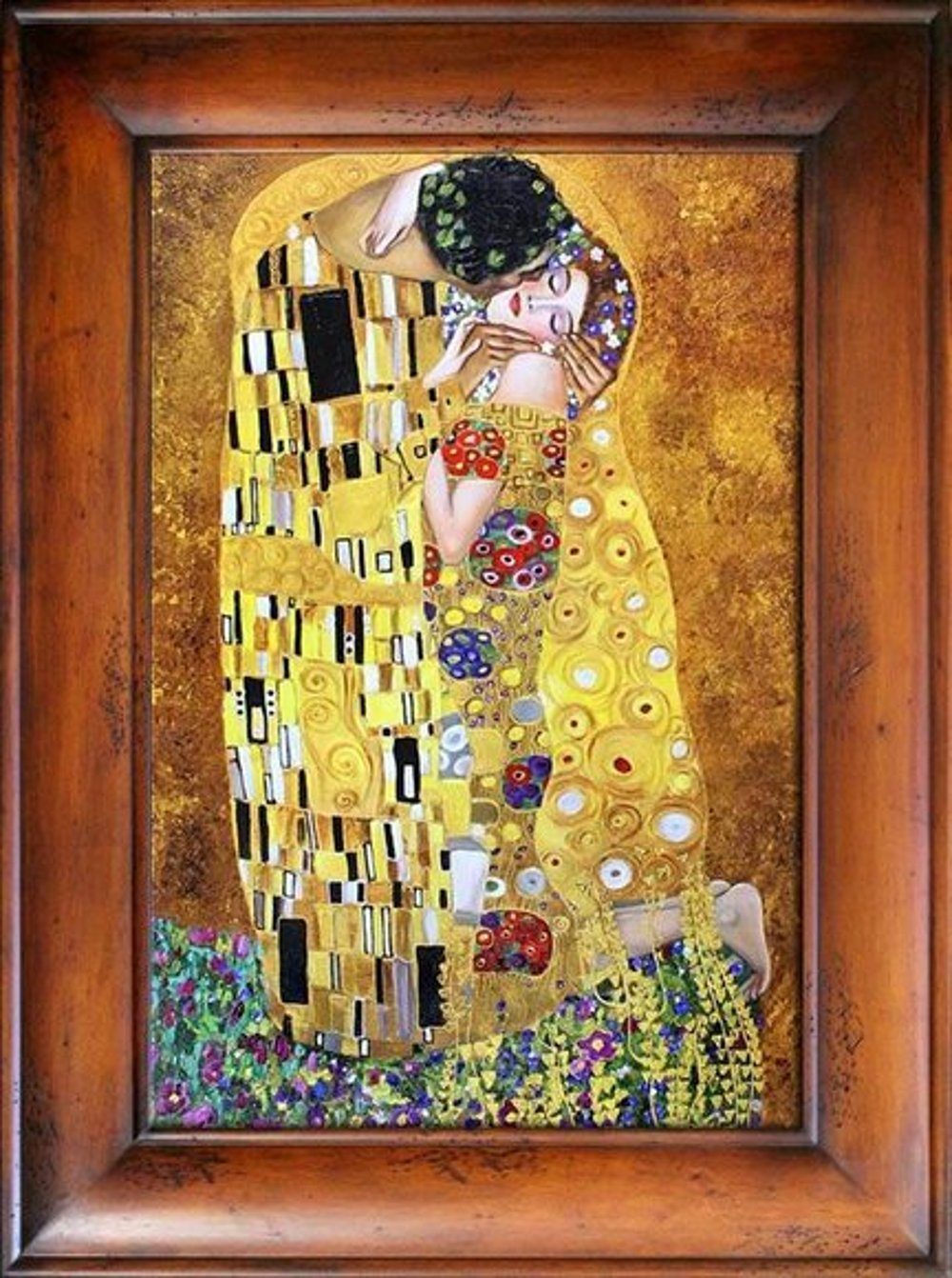 Unikat, ein Bild handgearbeitet Gemälde Gustav »G17349«, jedes JVmoebel Klimt