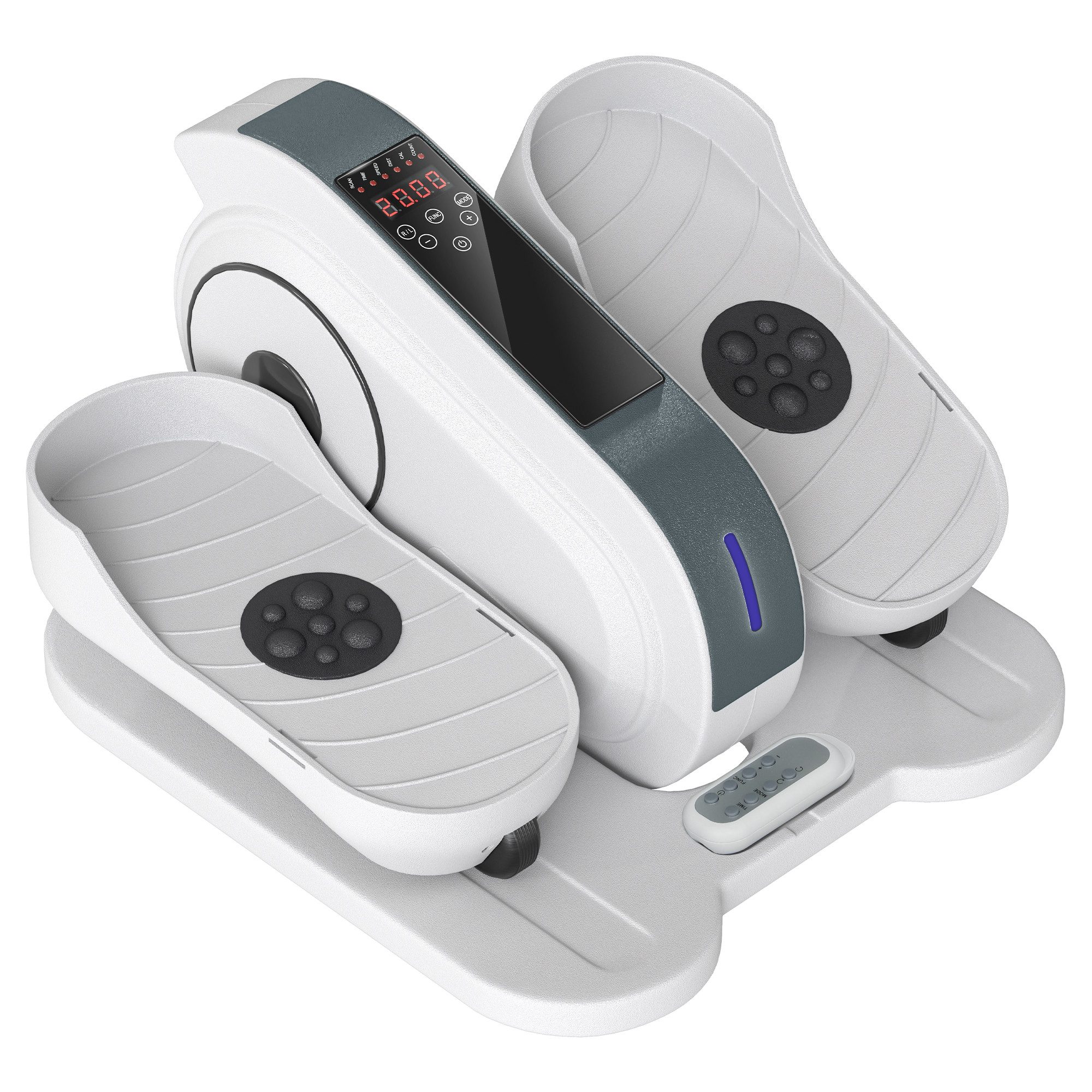 MC Star Mini-Stepper Heimtrainer Mini für Zuhause und Büro (für Büro, Senioren, mit 10-stufiger Geschwindigkeit, LCD-Monitor, Fernbedienung), Mini Crosstrainer für zuhause Ellipsen Beintrainer