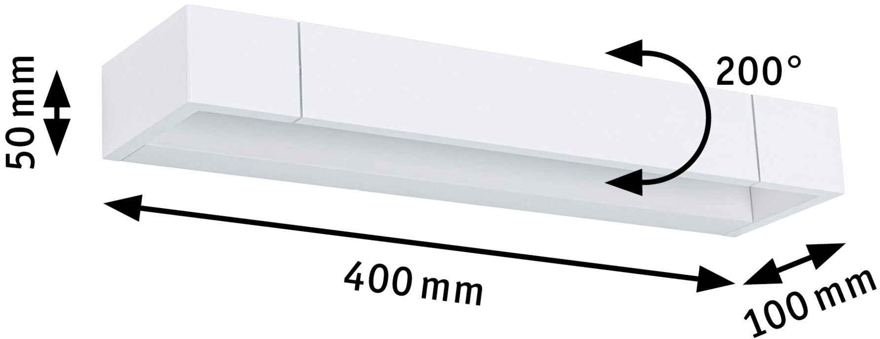 Warmweiß Paulmann Lucille, LED fest Wandleuchte integriert,