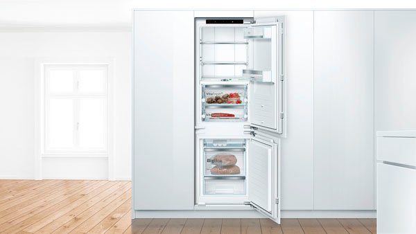BOSCH Einbaukühlgefrierkombination 8 KIF86PFE0, 177,2 cm hoch, 55,8 cm breit, Lebensmittel bleiben länger frisch dank VitaFresh pro