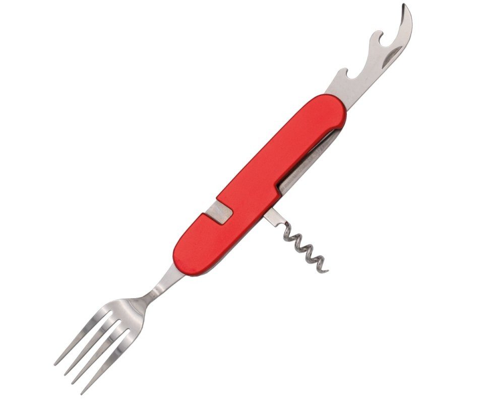 Third Taschenmesser Third Allzweck Taschenmesser, Besteckmesser, Alugriff, Rot, mit Nylone, (2 St)