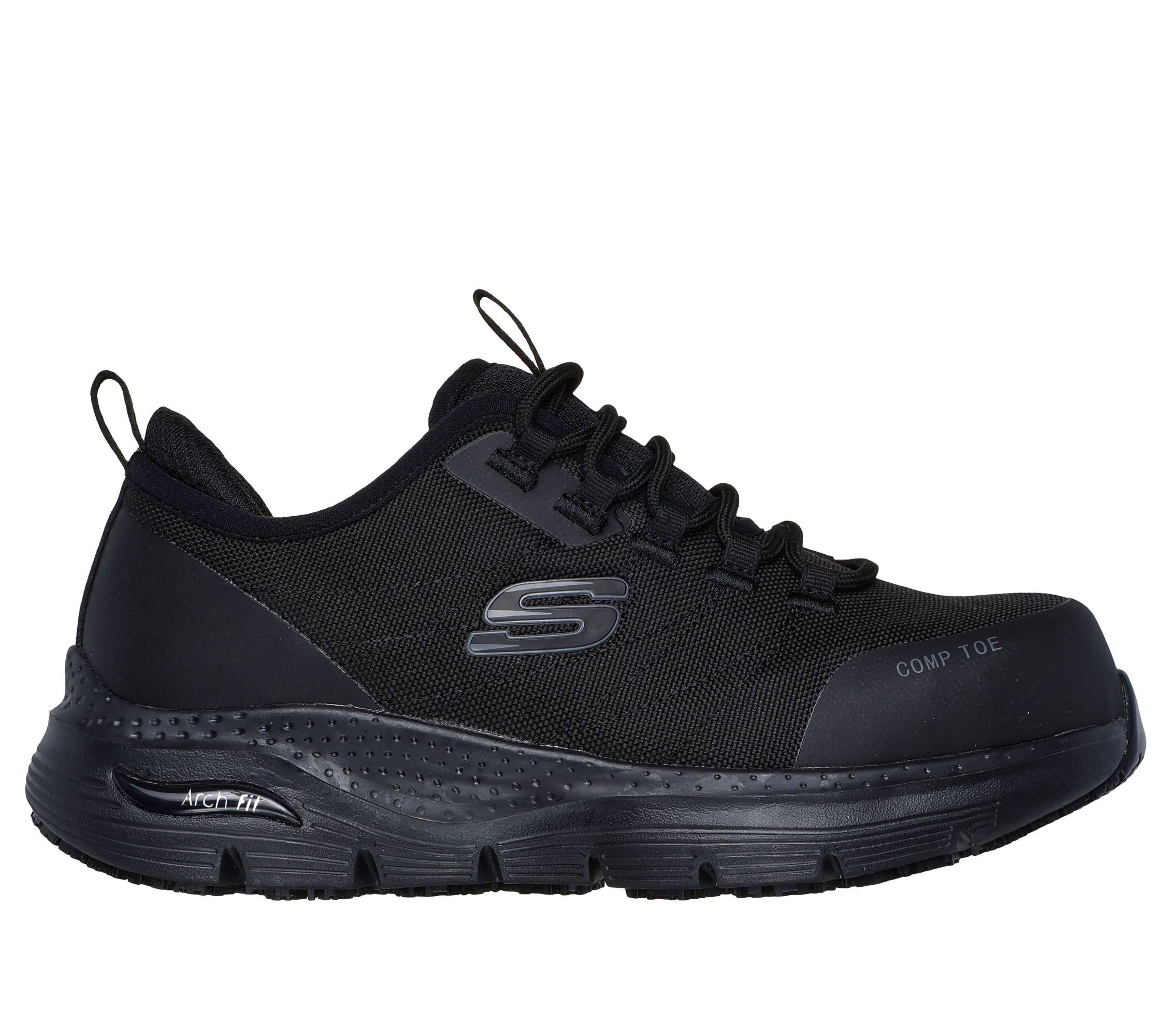 Skechers ARCH FIT SR EBINAL - Max Komfort und Sicherheit - Damen S3 SR ESD Arbeitsschuh Arch Fit Einlegesohle mit zertifizierter Unterstützung des Fußgewölbes