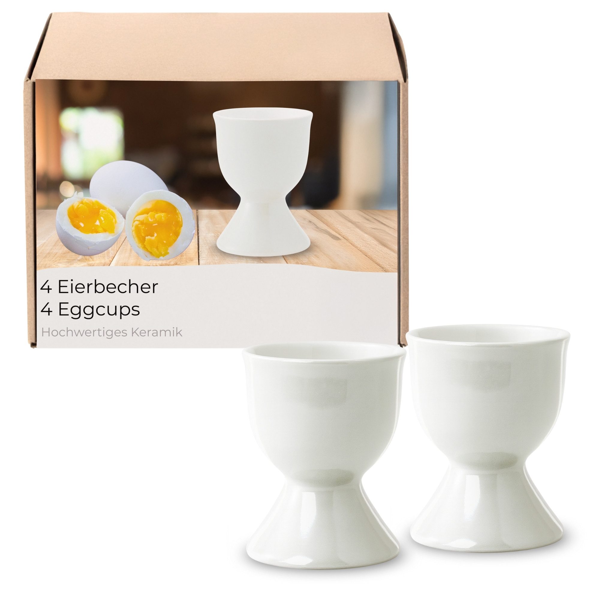 matches21 HOME & HOBBY Подставки для яиц, (4-tlg), Spülmaschinenfeste Eierhalter für Frühstückstisch