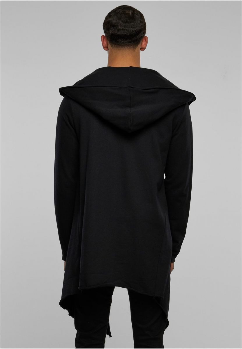 URBAN CLASSICS Outdoorjacke Herren Long Hooded Open Edge Cardigan