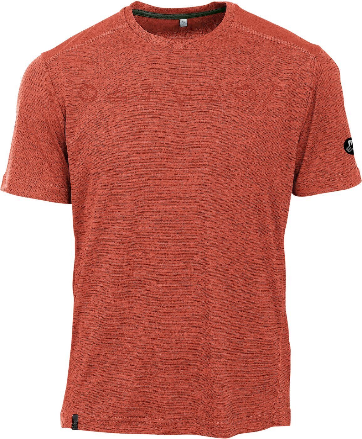 Maul Kurzarmshirt Grinberg fresh-1/2 T-Shirt+Pri 46 orange