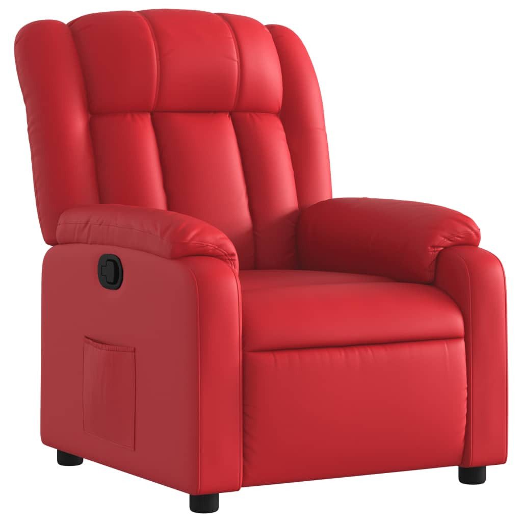 vidaXL Sessel Relaxsessel Rot Kunstleder (1-St) günstig online kaufen