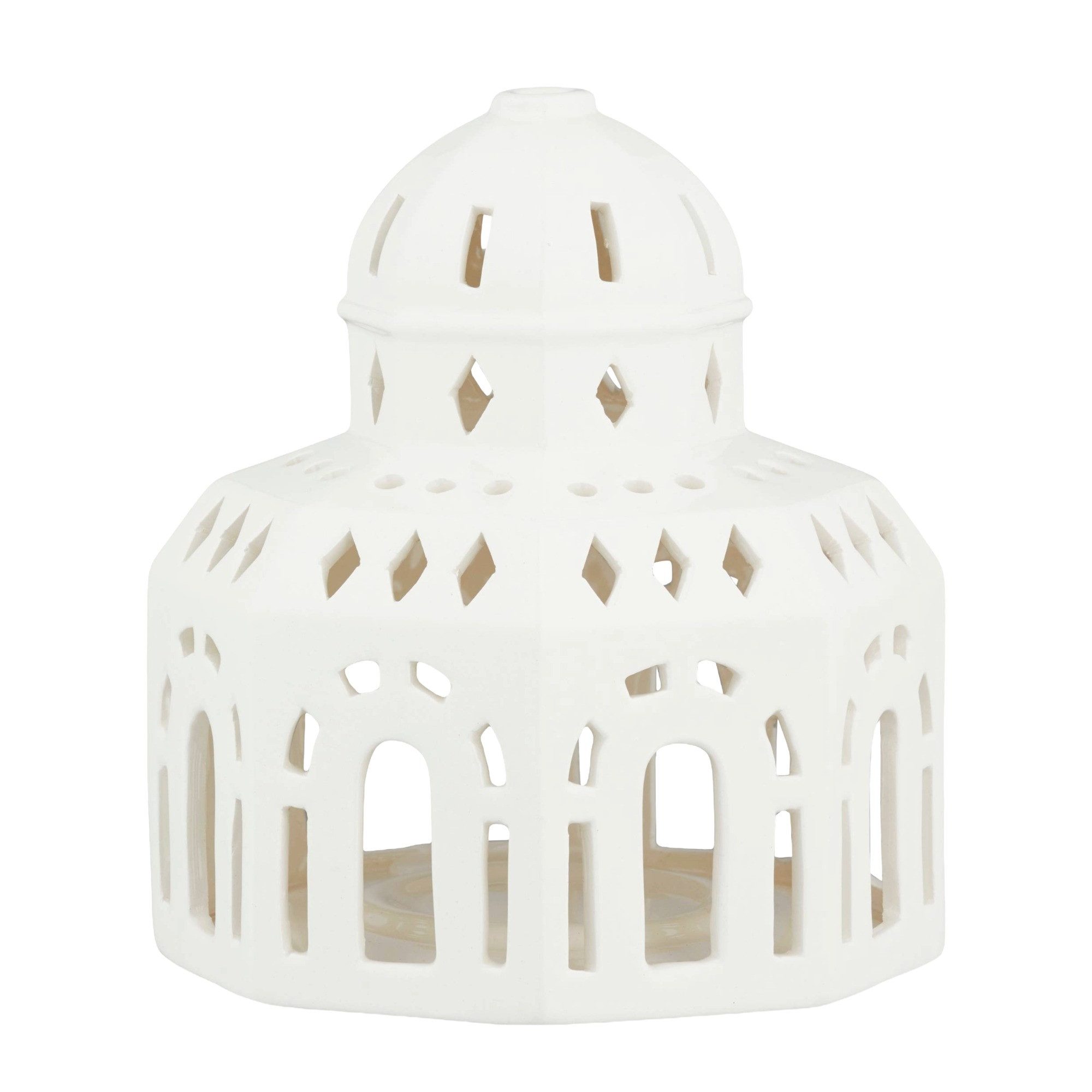 Kähler Teelichthalter Kähler Urbania Tivoli Lichthaus Glassalen weiss günstig online kaufen