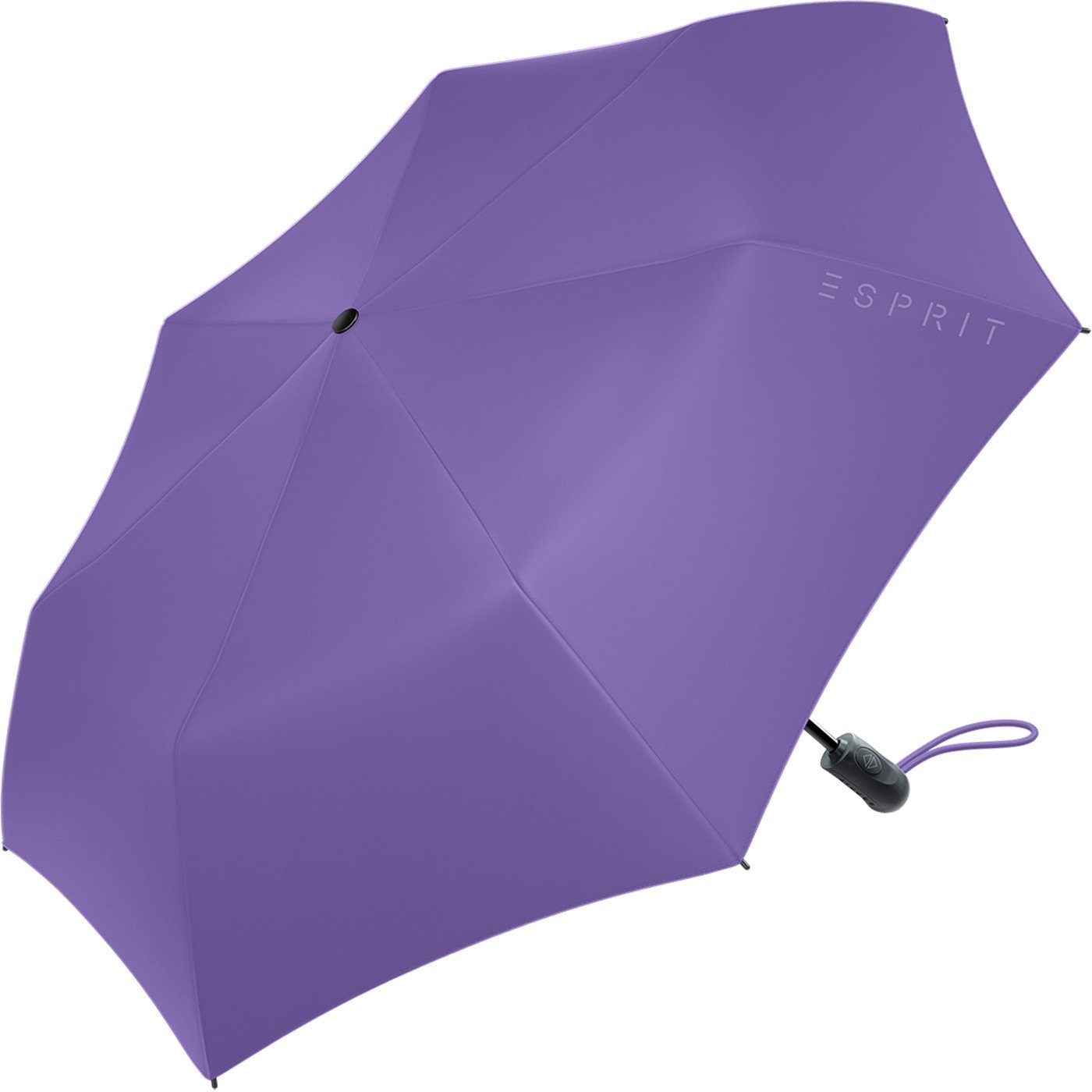 Esprit Langregenschirm Damen Easymatic Light 2023, lila Automatik in Auf-Zu neuen Trendfarben, HW lavender den deep