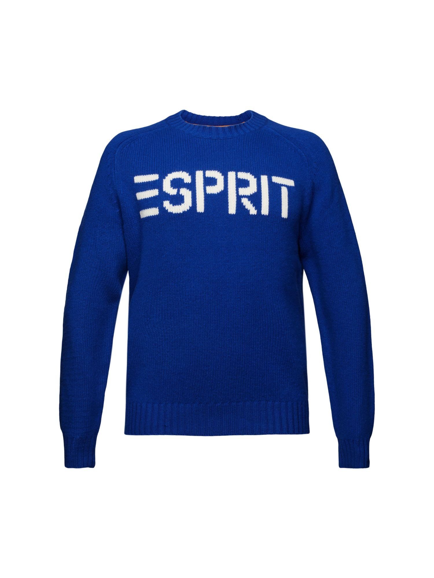 Saumabschluss Rundhalspullover und Sweaters, Rundhalsausschnitt gerippt Esprit sowie Ärmel-