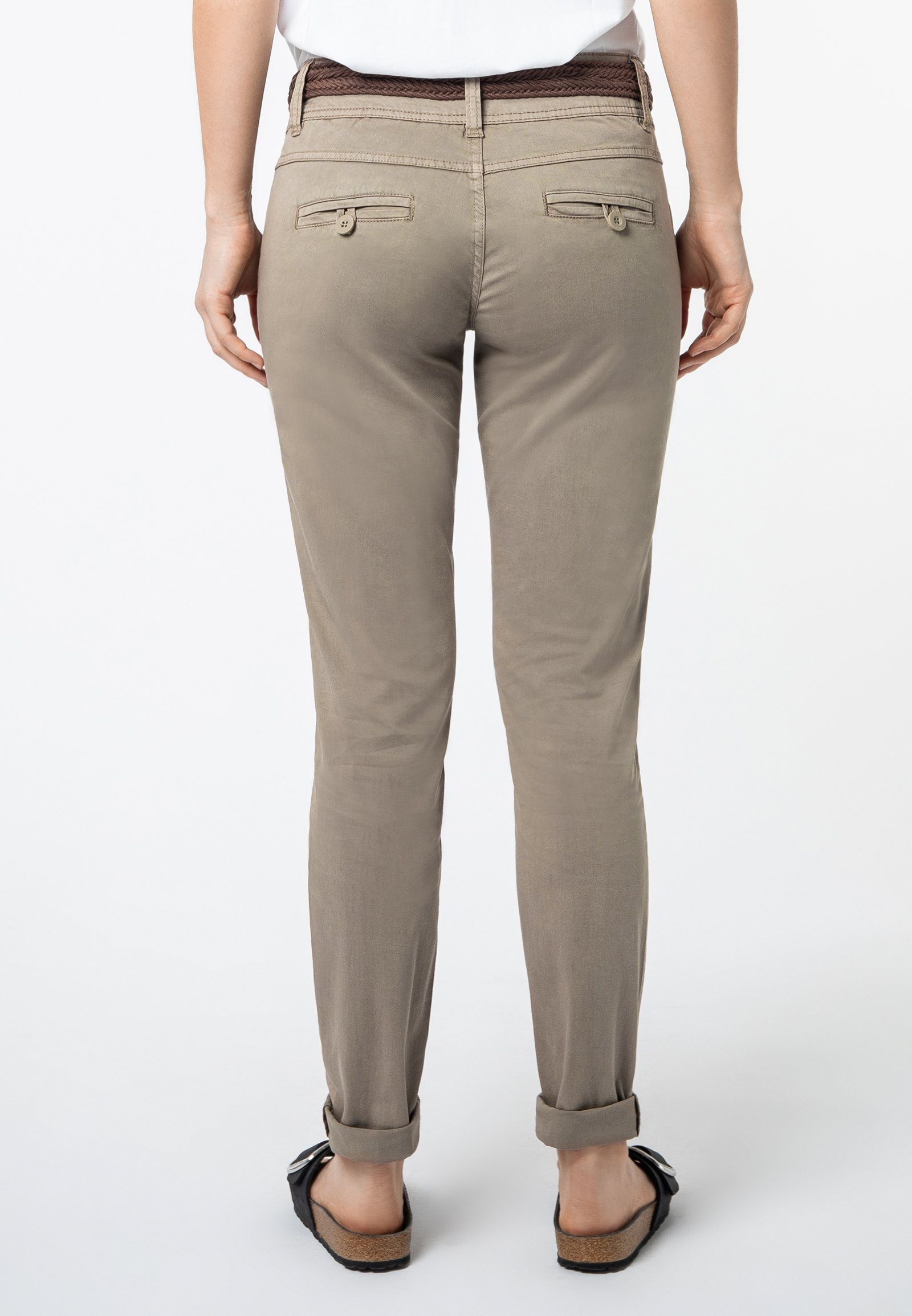 SUBLEVEL Chinohose Chino Hose mit Gürtel günstig online kaufen