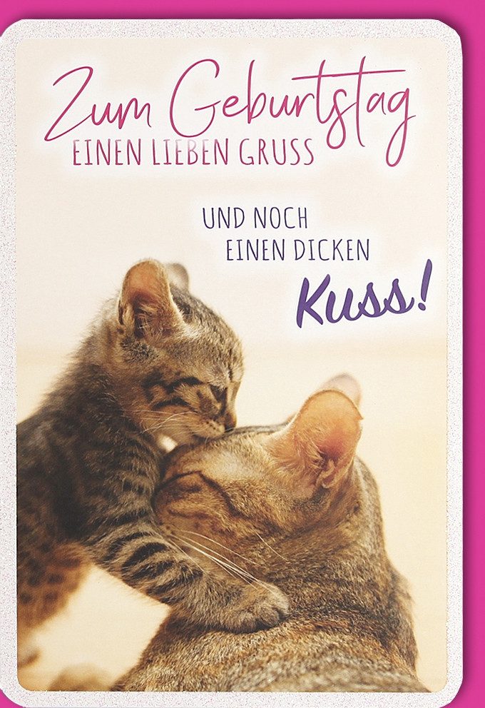 Grußkarten Geburtstag - Glückwunschkarte im Format 11,5 x 17 cm mit Umschlag