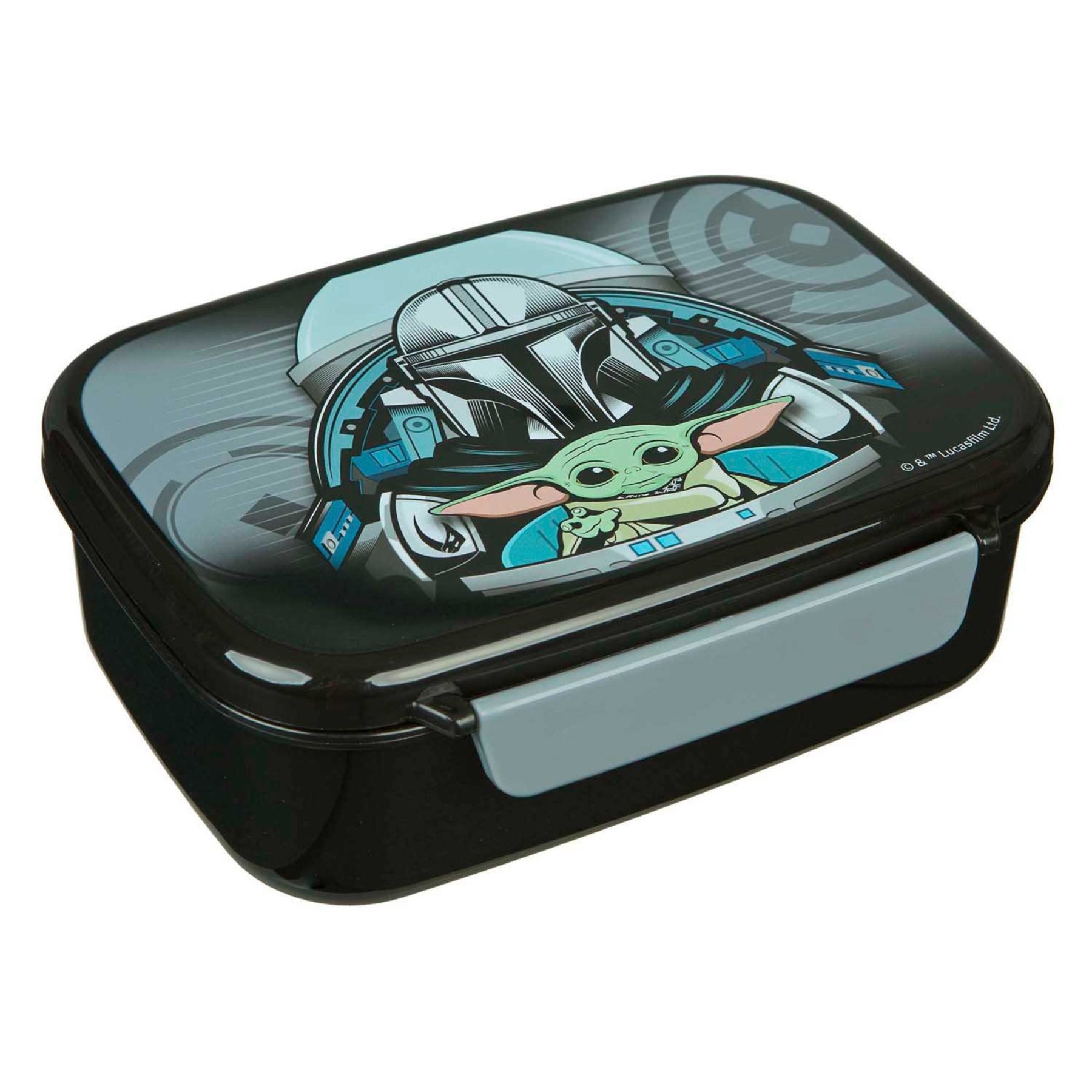 Star Wars Lunchbox - Brotdose Schwarz 18 x 14 x 6 cm Schule Kindergarten Freizeit, Polyethylen, (1-tlg)