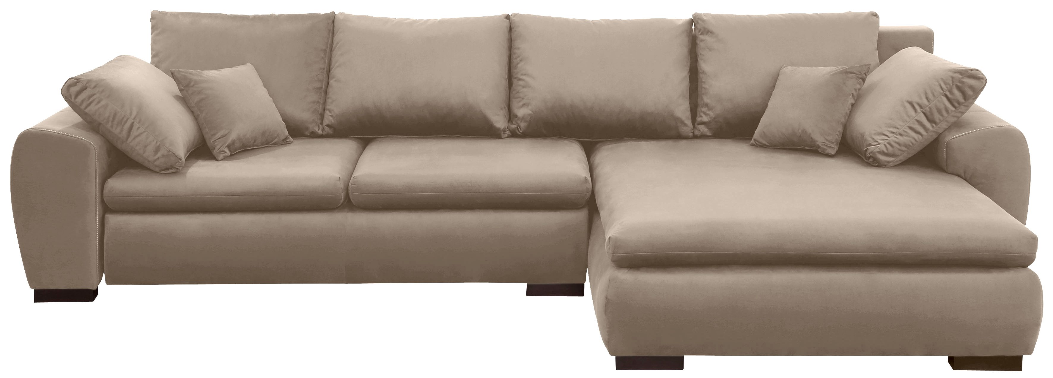 Home affaire Ecksofa Cara Mia L-Form, B: 325 cm - OTTO. Verlässliche Qualität., mit 4 Zierkissen, optional Bettfunktion & Bettkasten