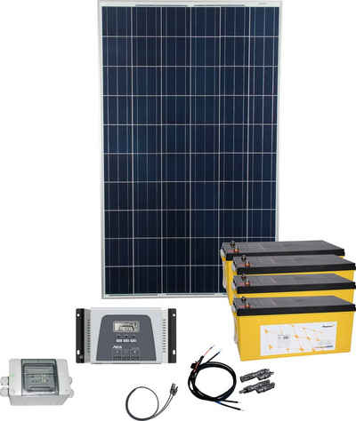 Phaesun Solarmodul »Energy Generation Kit Solar Rise«, 270 W, (Set), mit 4 Akkus