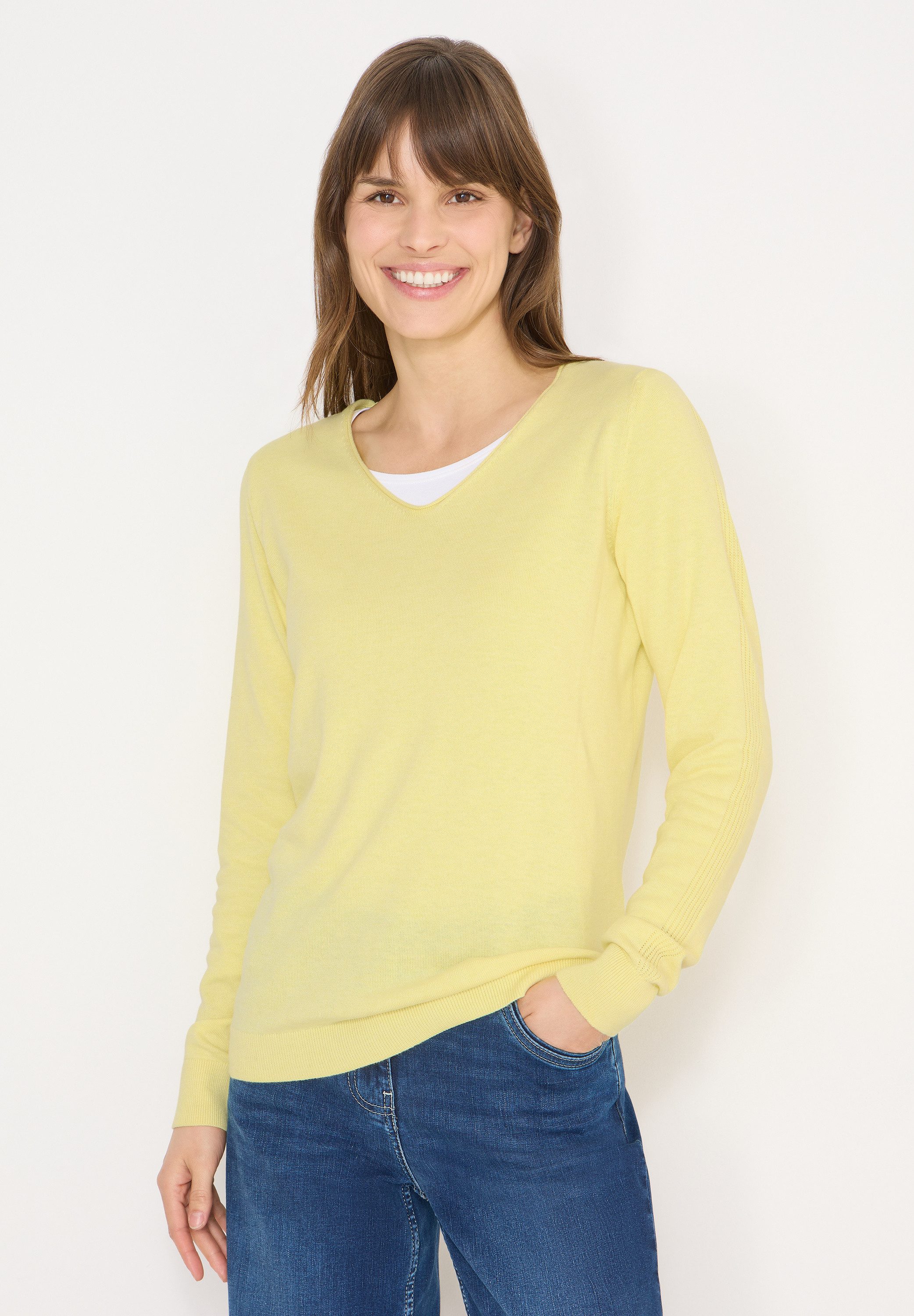 CECIL Strickpullover im soften Baumwoll-Mix günstig online kaufen