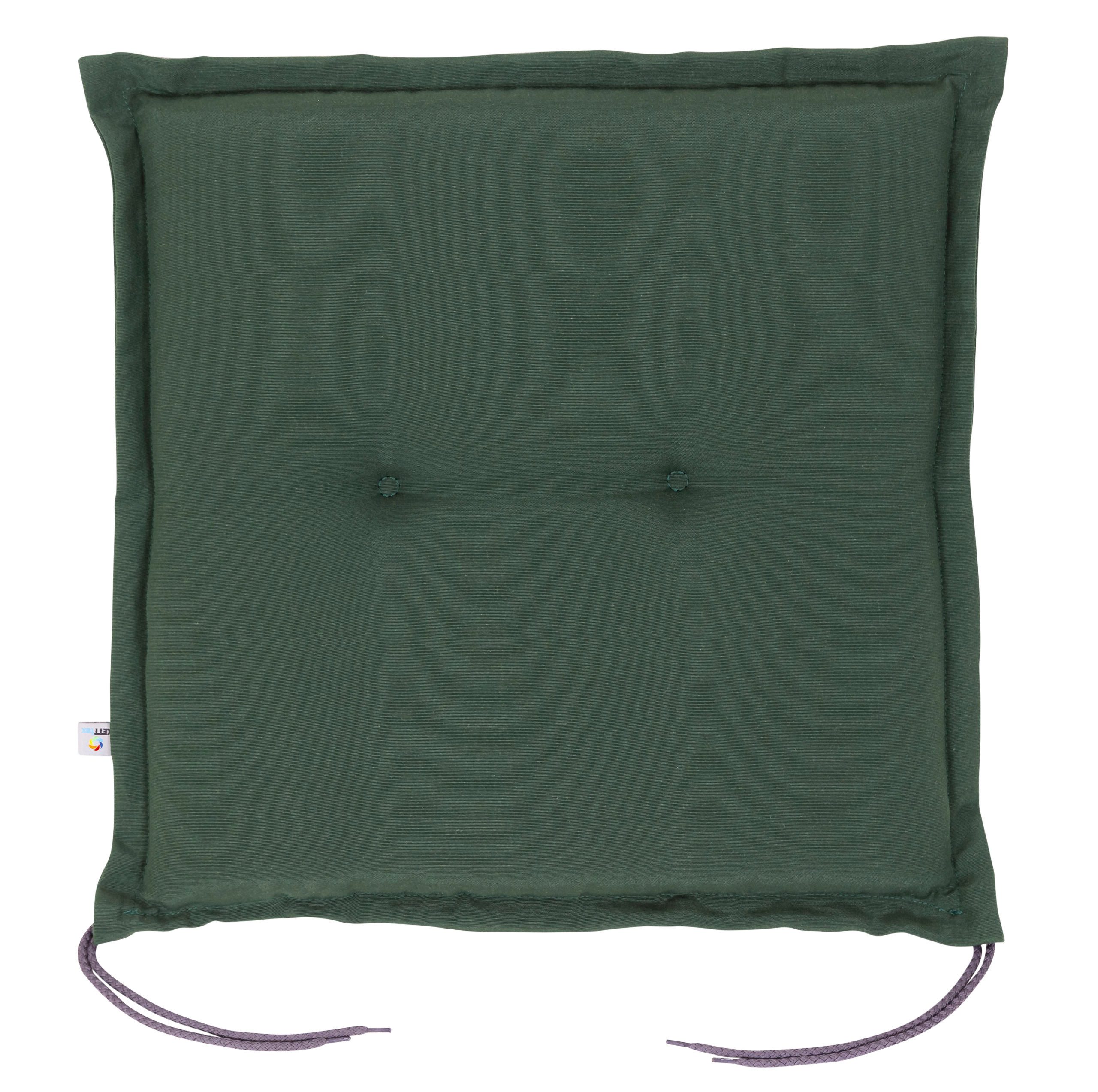 KETTtex Hockerauflage Sitzkissen Hocker Florence 2147 dunkelgrün 50x50x6 cm KETTtex
