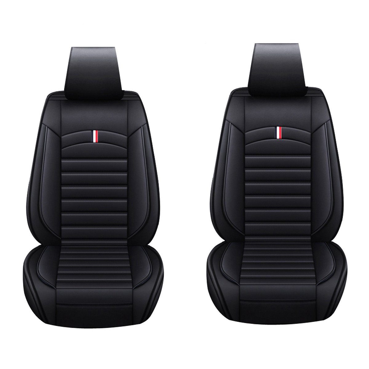 MAEREX Autositzbezug, 2-tlg., Universal Autositzauflage Sitzkissen  Kunstleder Wasserdicht, Geeignet für Fahrzeuge mit/ohne Seitenairbag