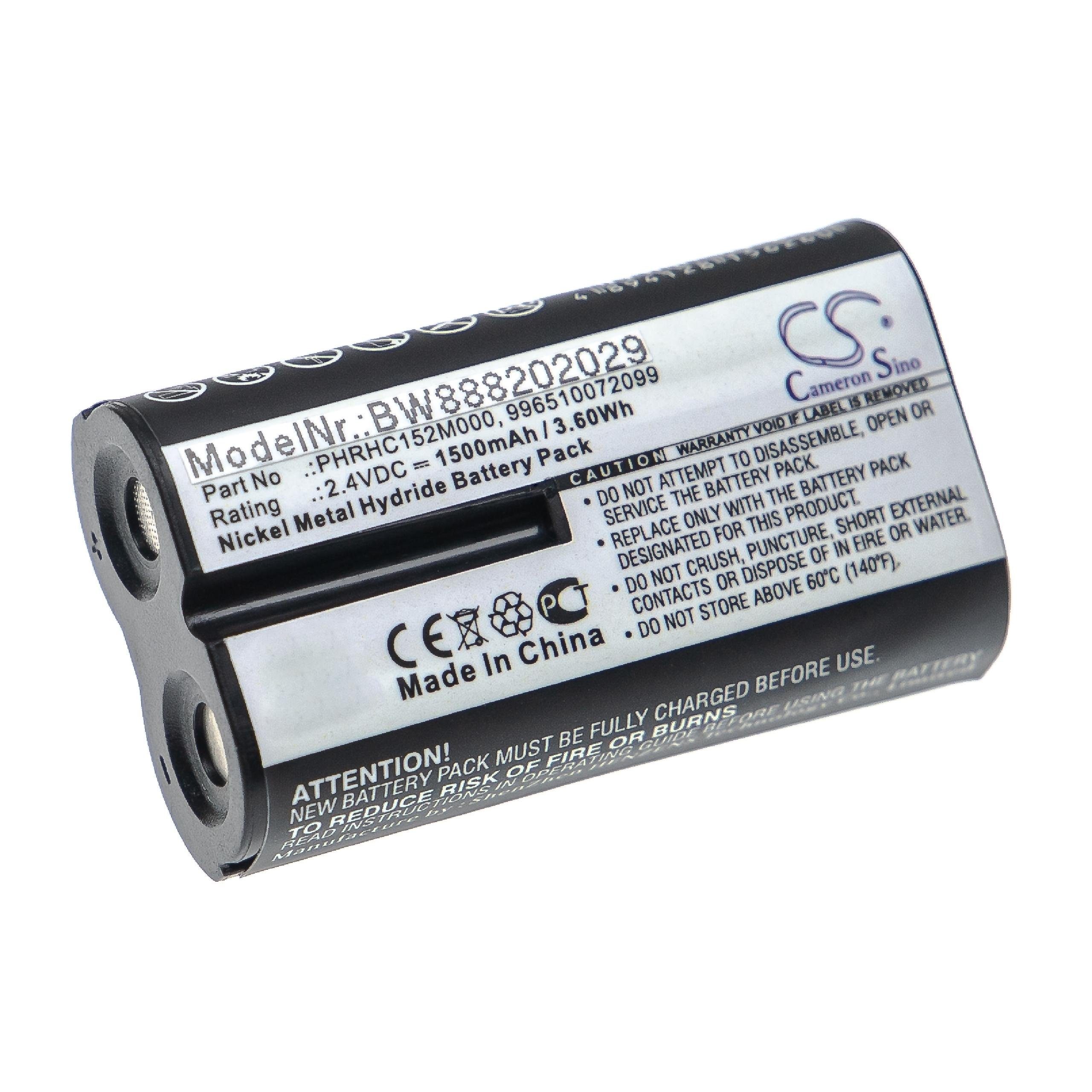 vhbw Ersatz für Philips PHRHC152M000, 996510072099 für Akku NiMH 1500 mAh (2,4 V) | Akkus und PowerBanks