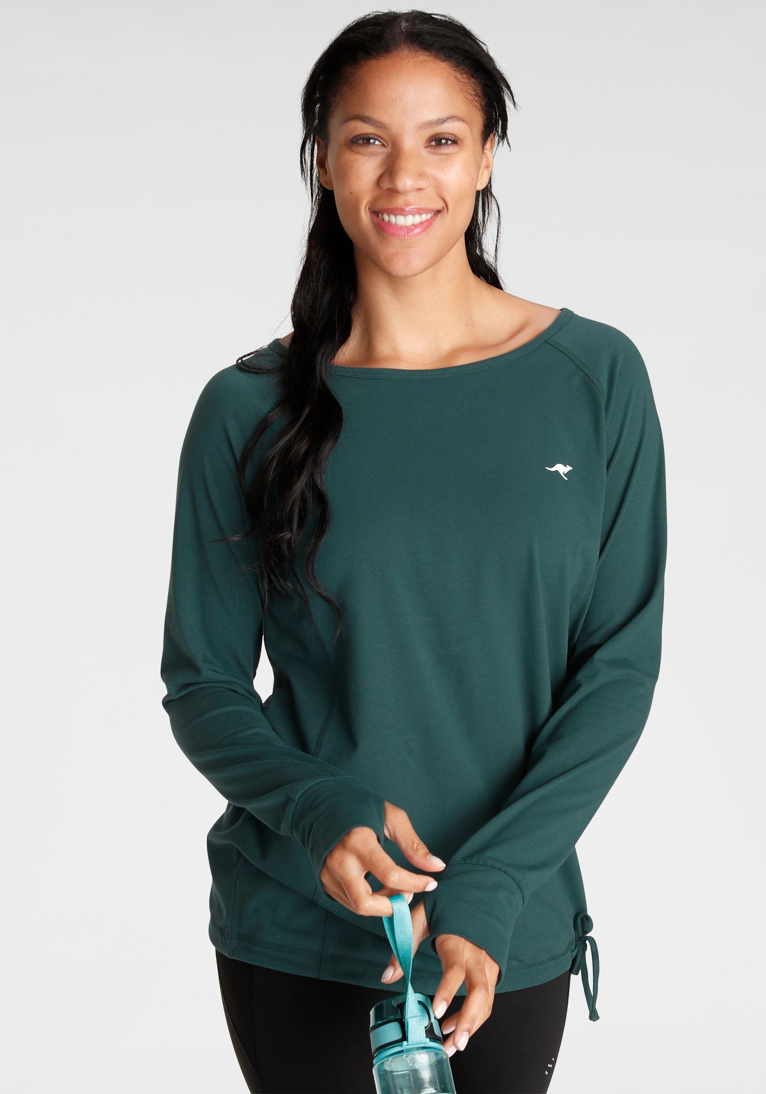 KangaROOS Langarmshirt Langarm, für Büro und Freizeit, große Größen günstig online kaufen