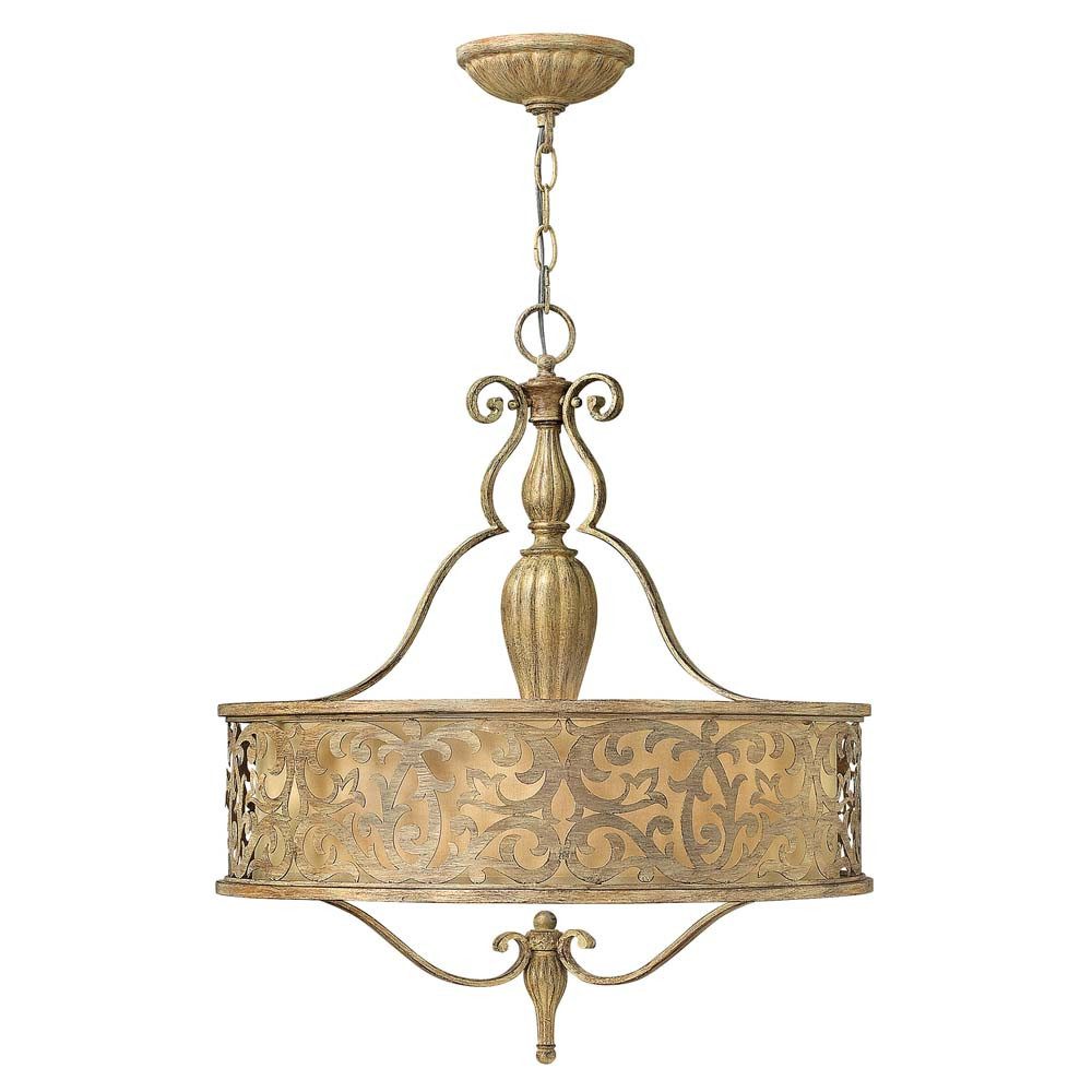 Elstead LIGHTING Люстры, Leuchtmittel nicht inklusive, Люстры Hängelampe Deckenleuchte Champagner-Farbe D 53,3 cm